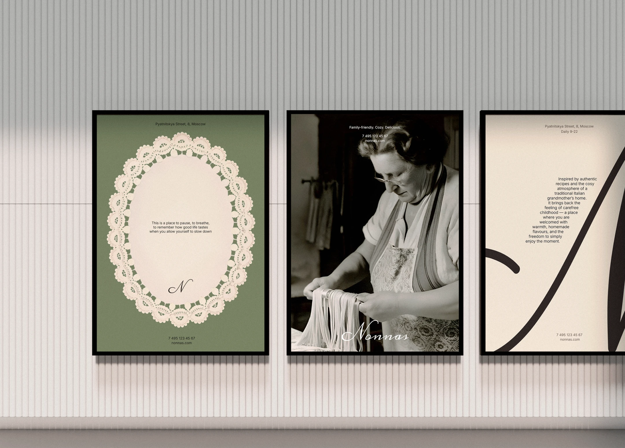 NONNAS / айдентика итальянского ресторана / брендинг — Изображение №12 — Брендинг на Dprofile