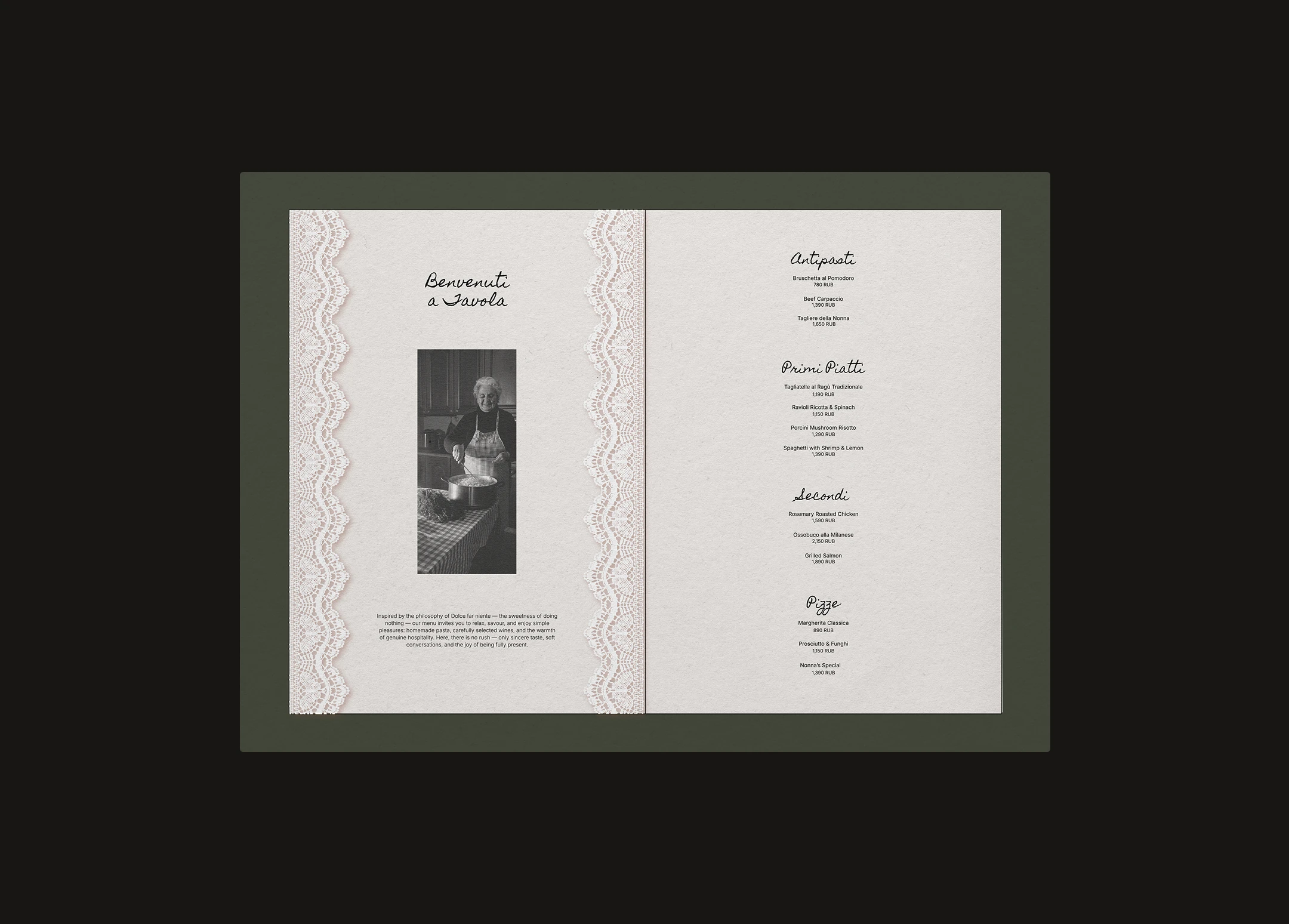 NONNAS / айдентика итальянского ресторана / брендинг — Изображение №5 — Брендинг на Dprofile