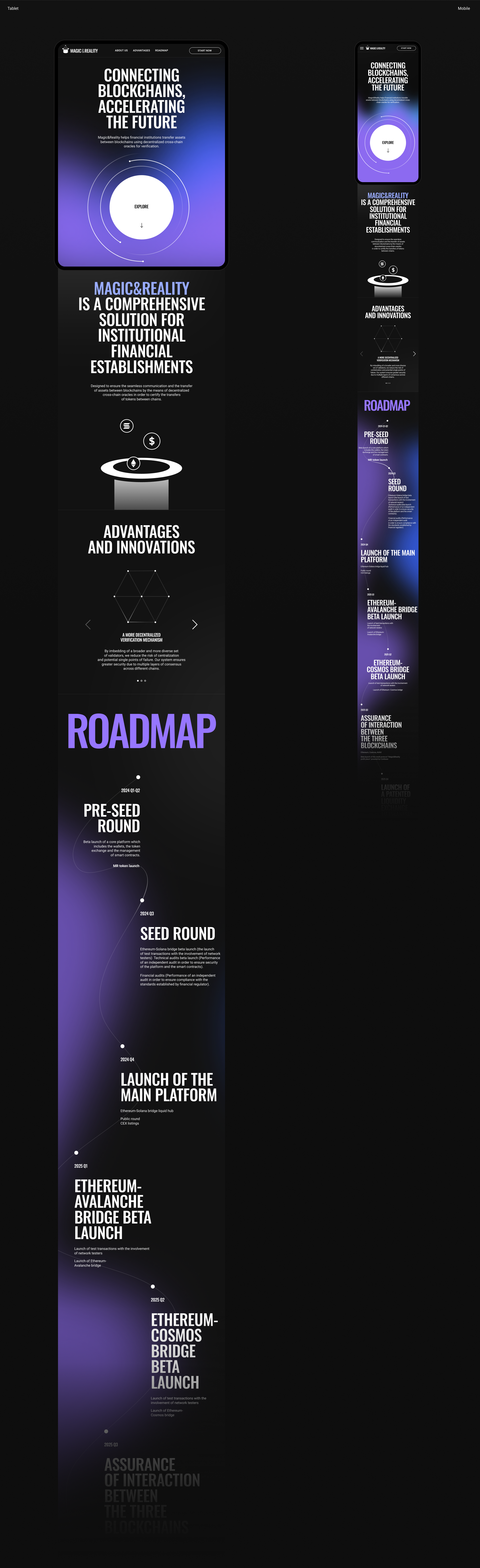 Рекламная страница сервиса Magic&reality (2024) — Изображение №4 — Интерфейсы на Dprofile