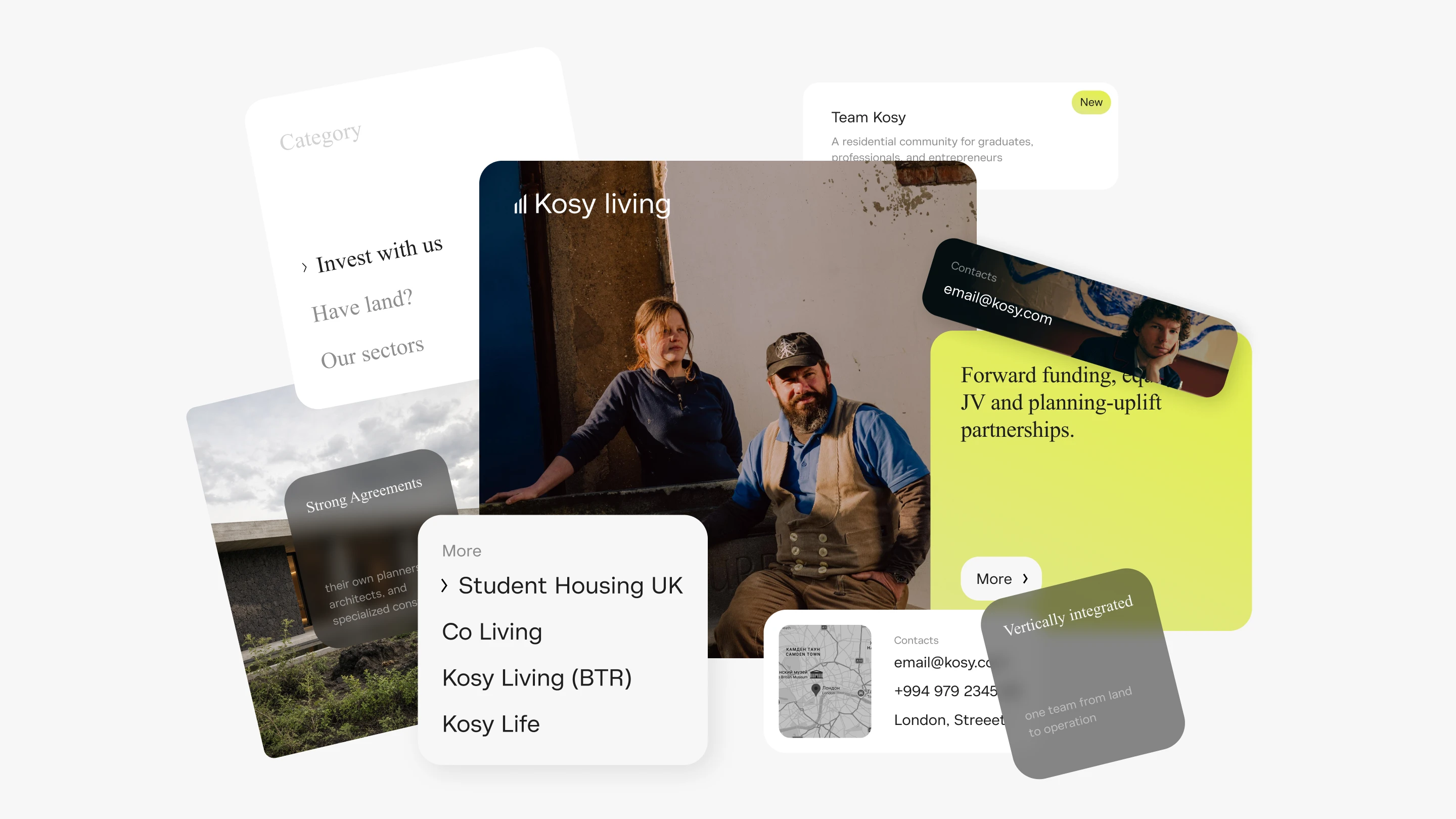 Kosy Living | концепт сайта — Изображение №2 — Интерфейсы на Dprofile