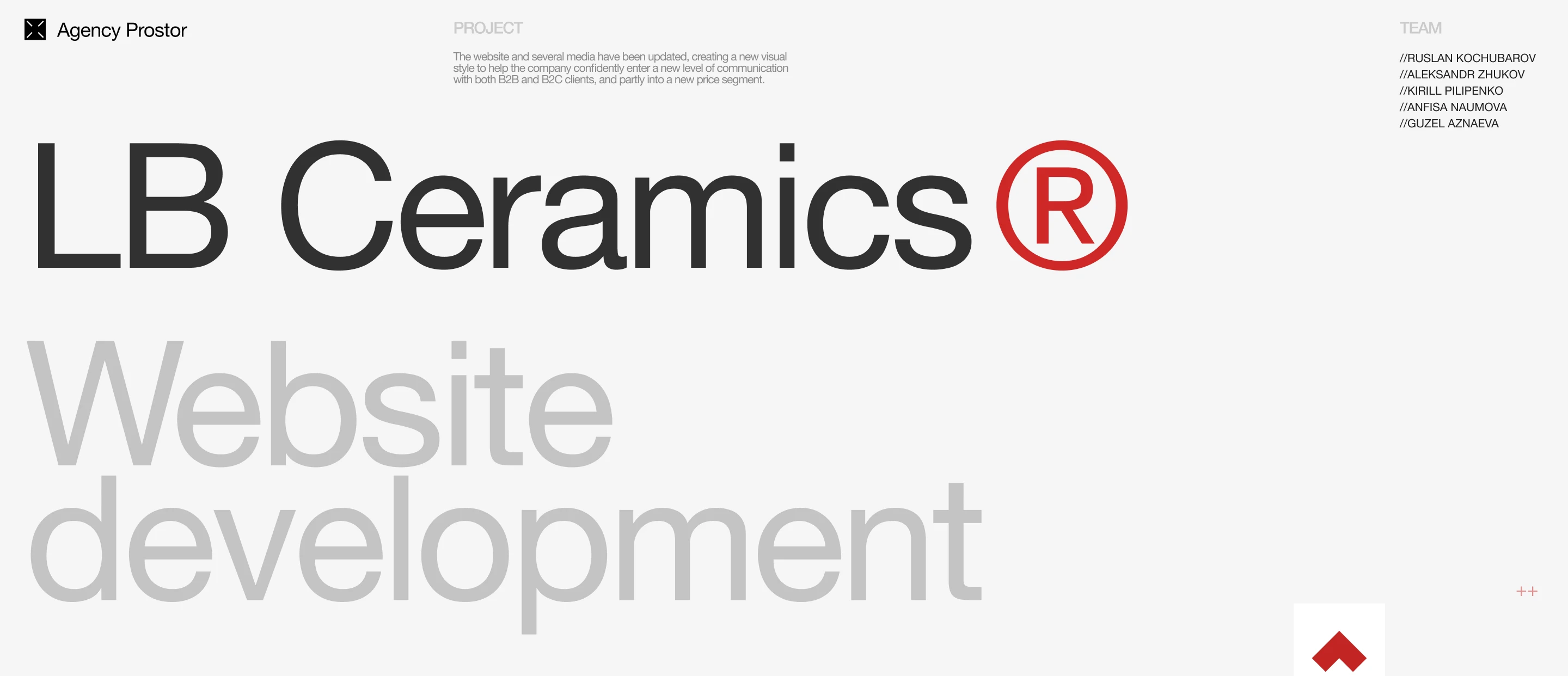 LBCeramics | Website-development — Изображение №1 — Интерфейсы на Dprofile