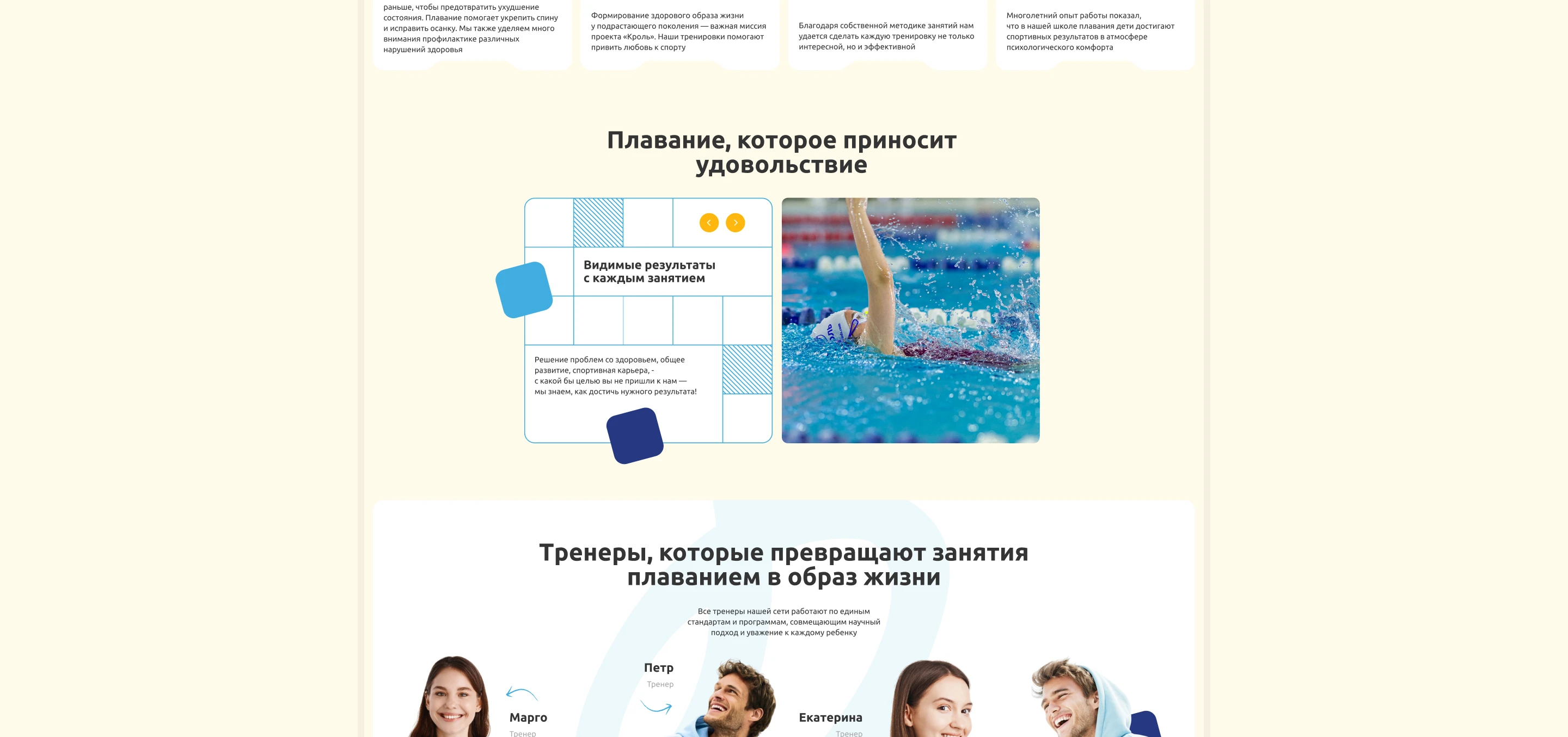 Международная школа плавания Кроль — Изображение №5 — Интерфейсы, Брендинг на Dprofile