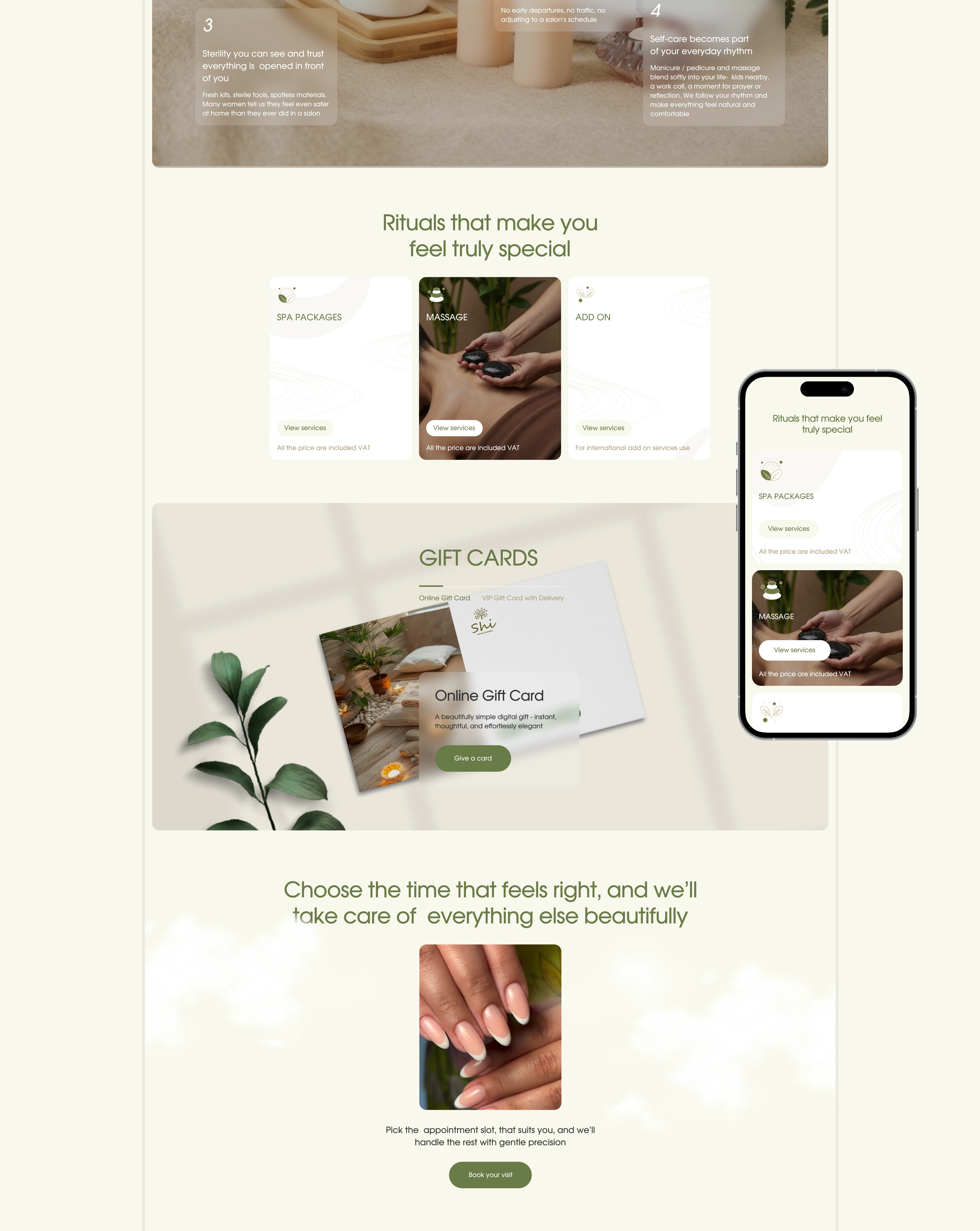 Home SPA / ShiNail — Изображение №3 — Интерфейсы на Dprofile