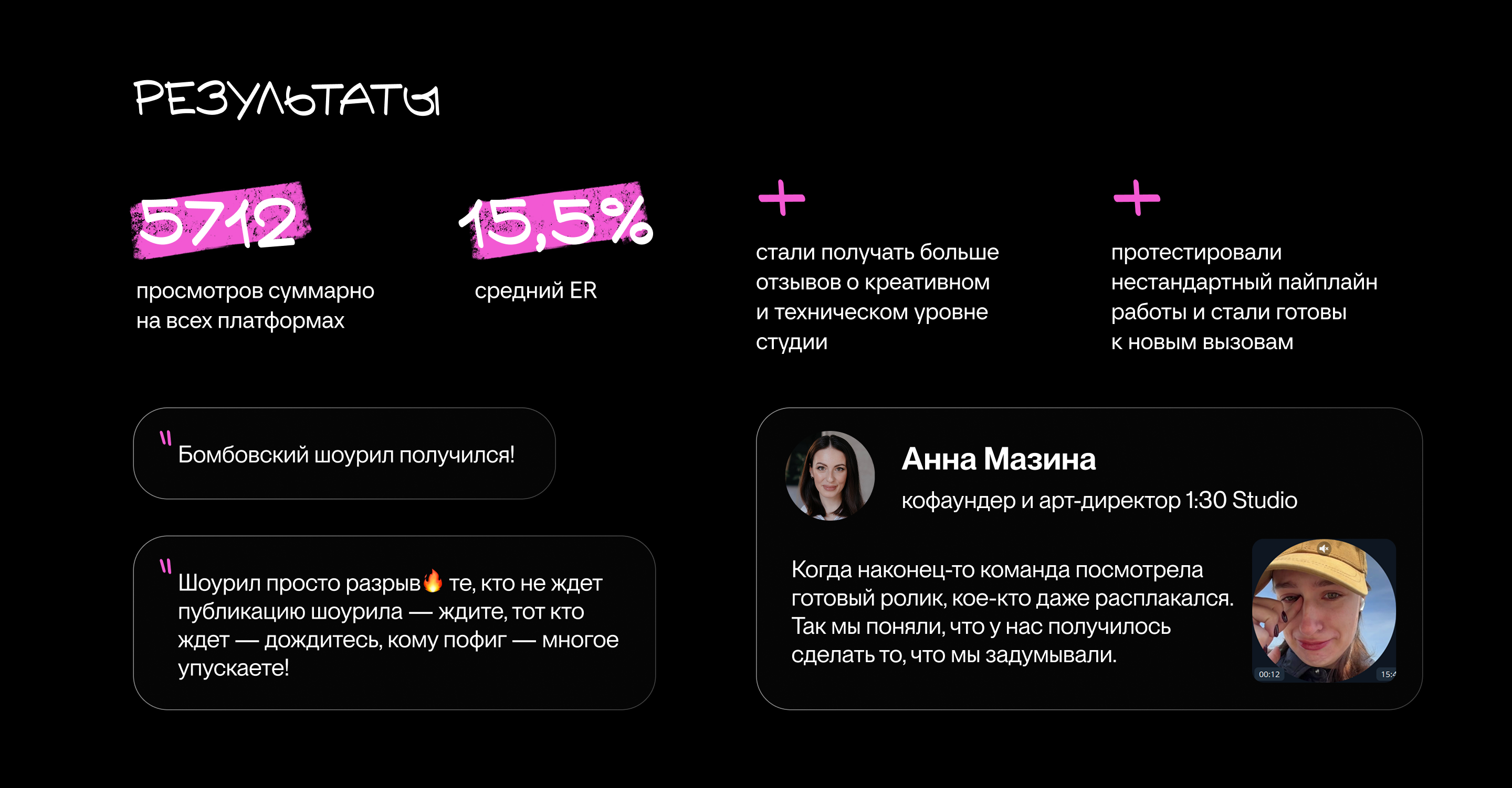 1:30 Studio Моушн Шоурил 2026 — Изображение №9 — 3D, Анимация на Dprofile