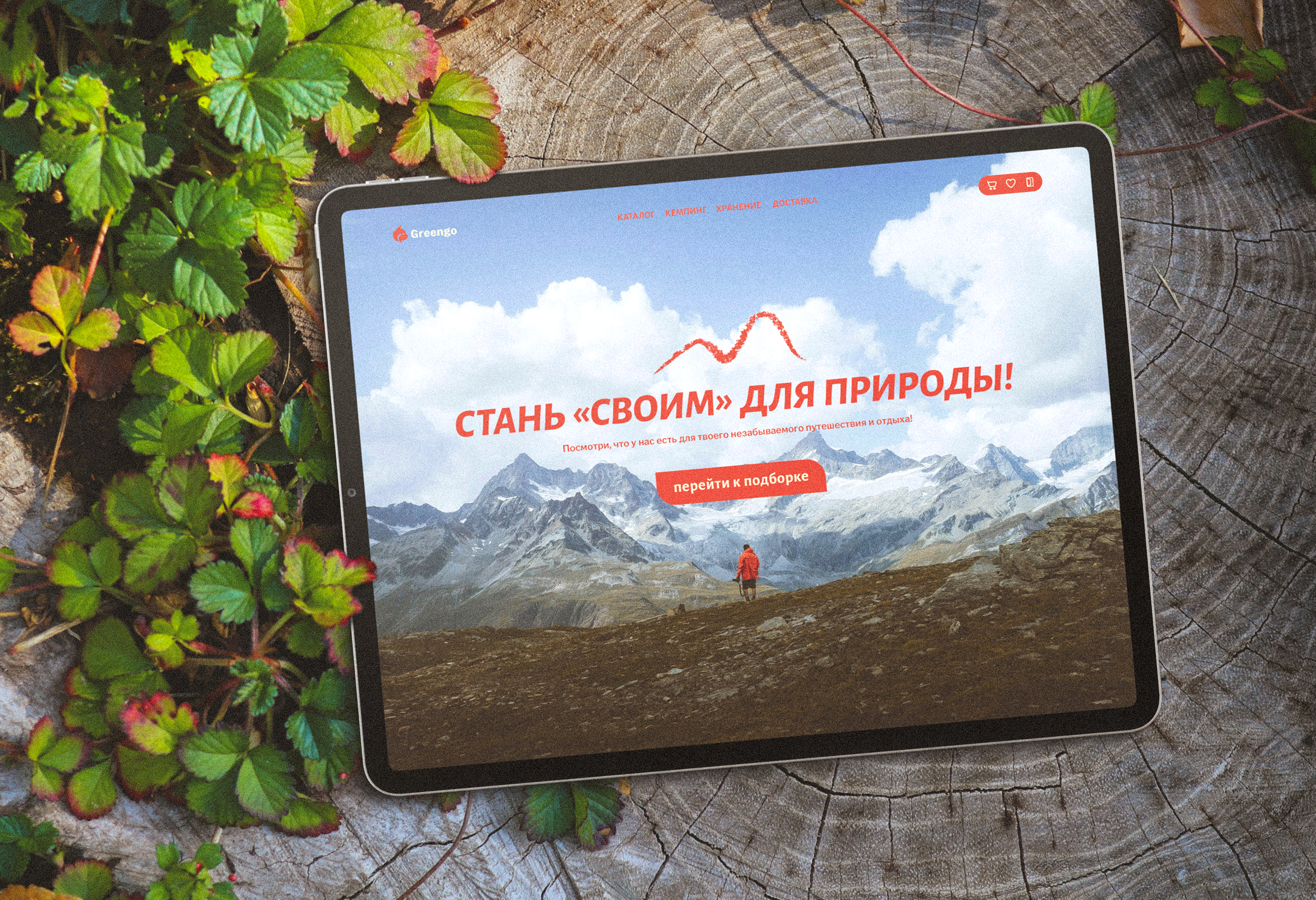 GREENGO | товары для туризма | логотип & брендинг — Изображение №11 — Брендинг на Dprofile