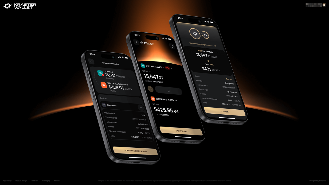 Kraster Wallet® · 3D Motion Renewal — Изображение №20 — Интерфейсы, Анимация на Dprofile