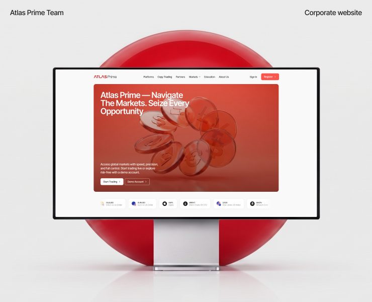 Atlas Prime. Broker. Corporate website на Dprofile