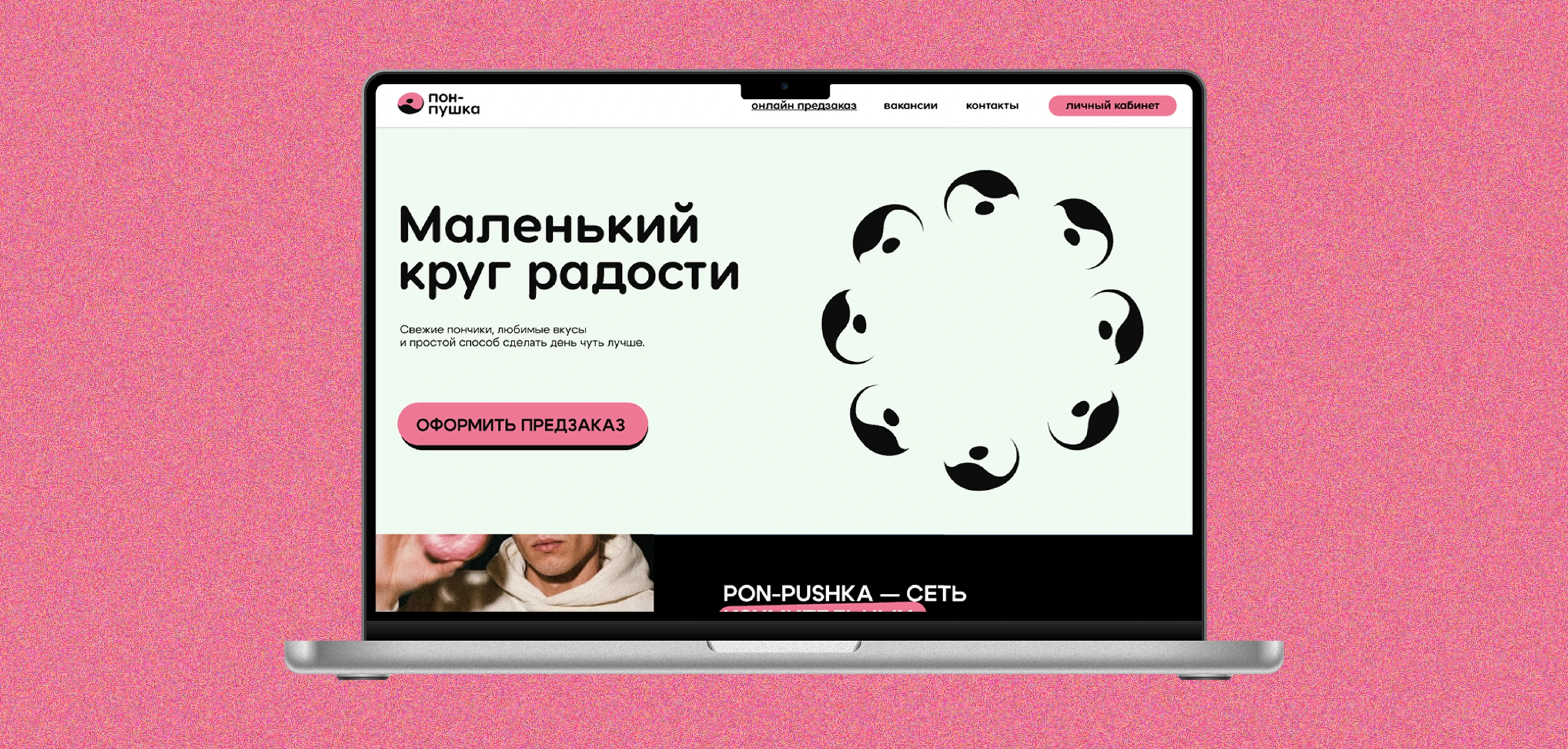 пон-пушка/ребрендинг сети пончиковых — Изображение №19 — Брендинг на Dprofile