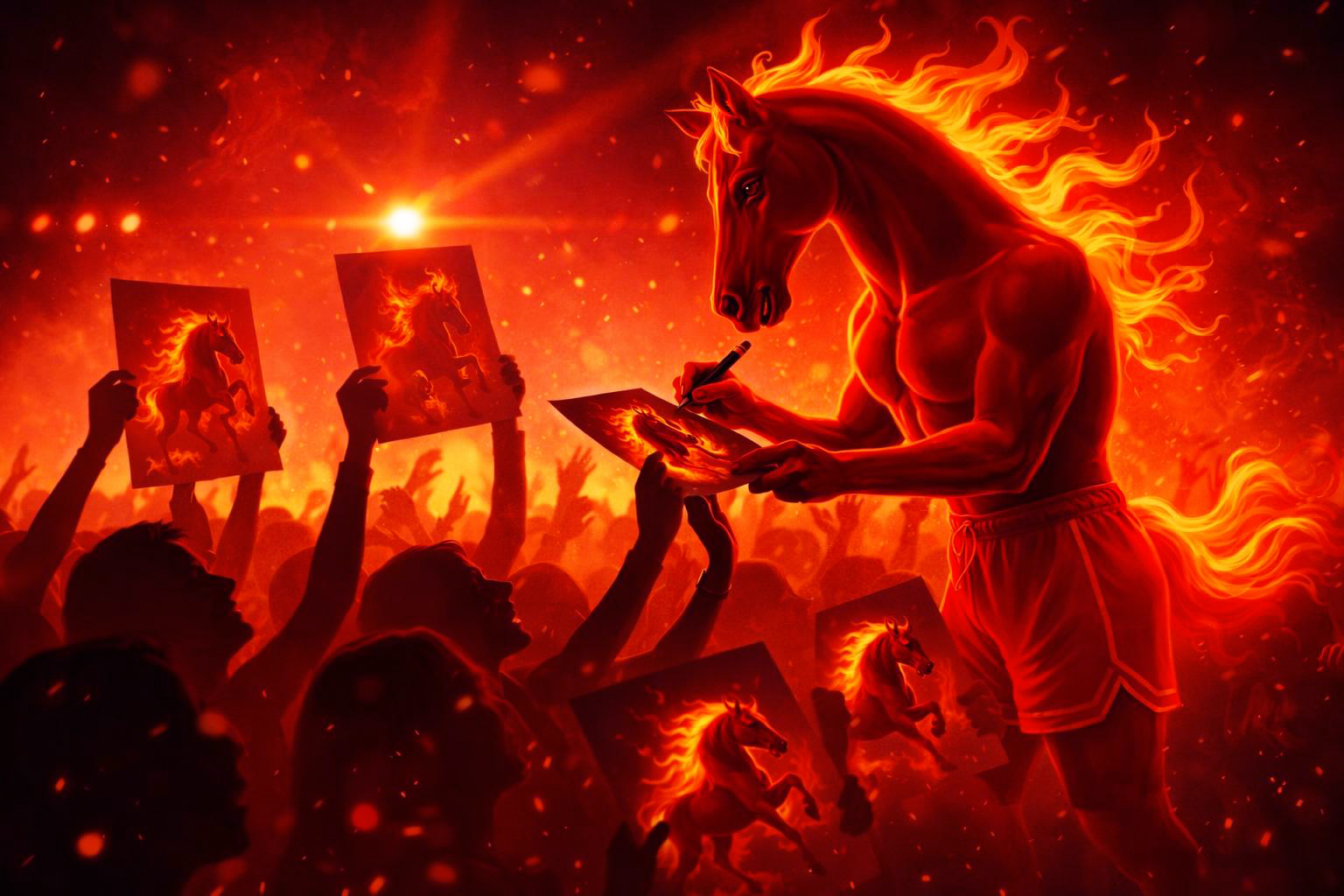 2026 // Horse On Fire — Изображение №5 — Иллюстрация, Графика на Dprofile