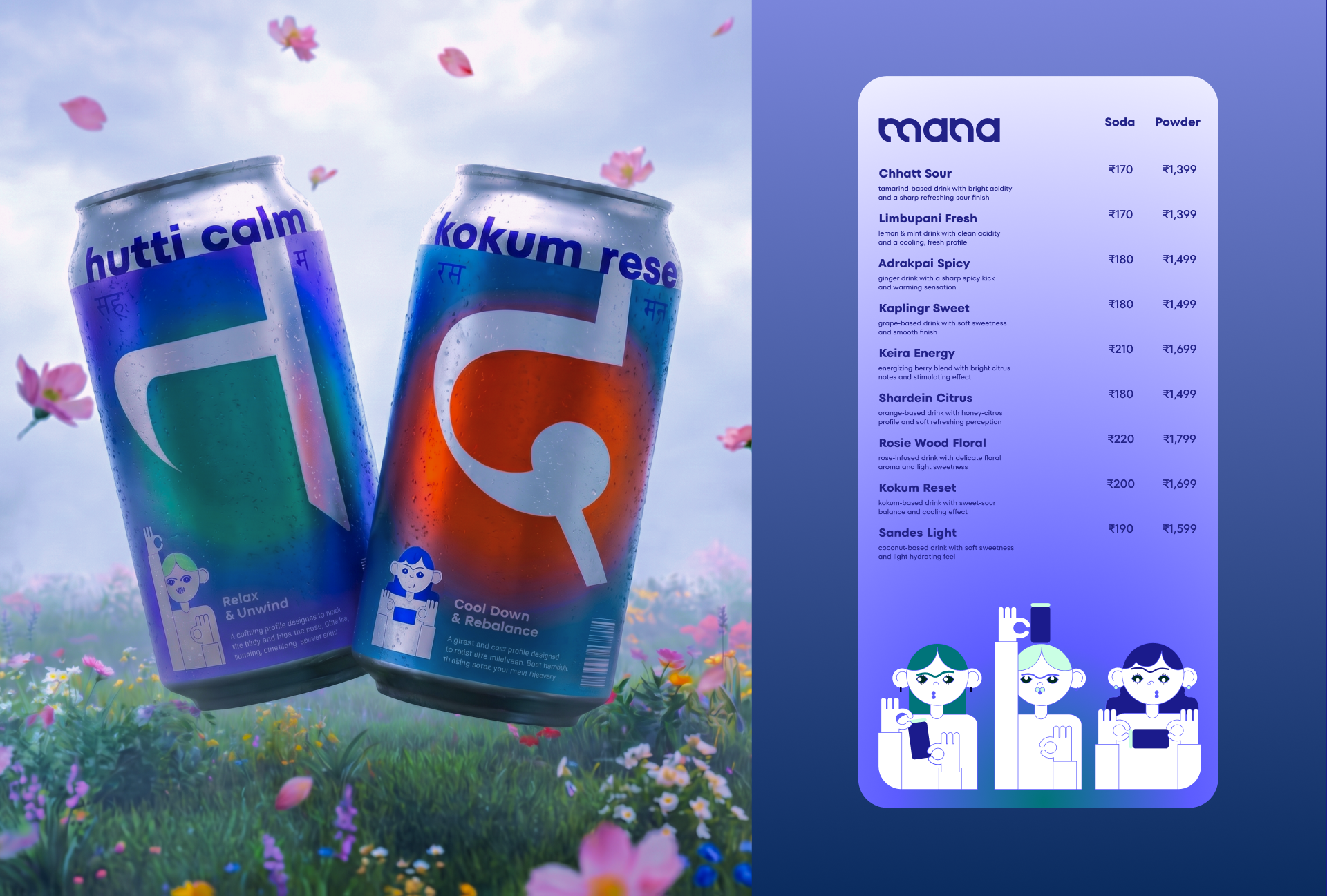 Mana | Indian Drinks | Branding & Illustrations — Изображение №11 — Брендинг на Dprofile