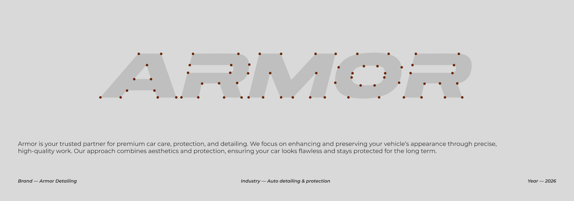 Armor | Auto Detailing | Branding — Изображение №3 — Брендинг на Dprofile