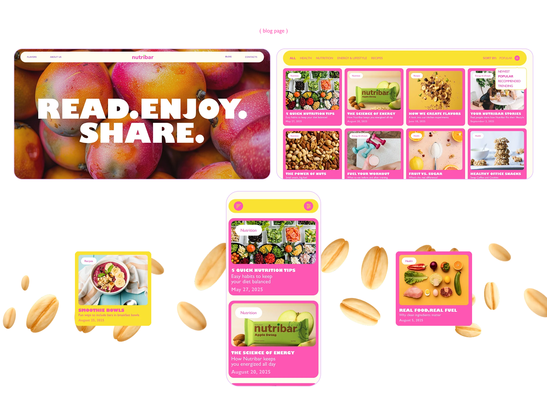 Nutribar | Корпоративный сайт — Изображение №15 — Интерфейсы на Dprofile