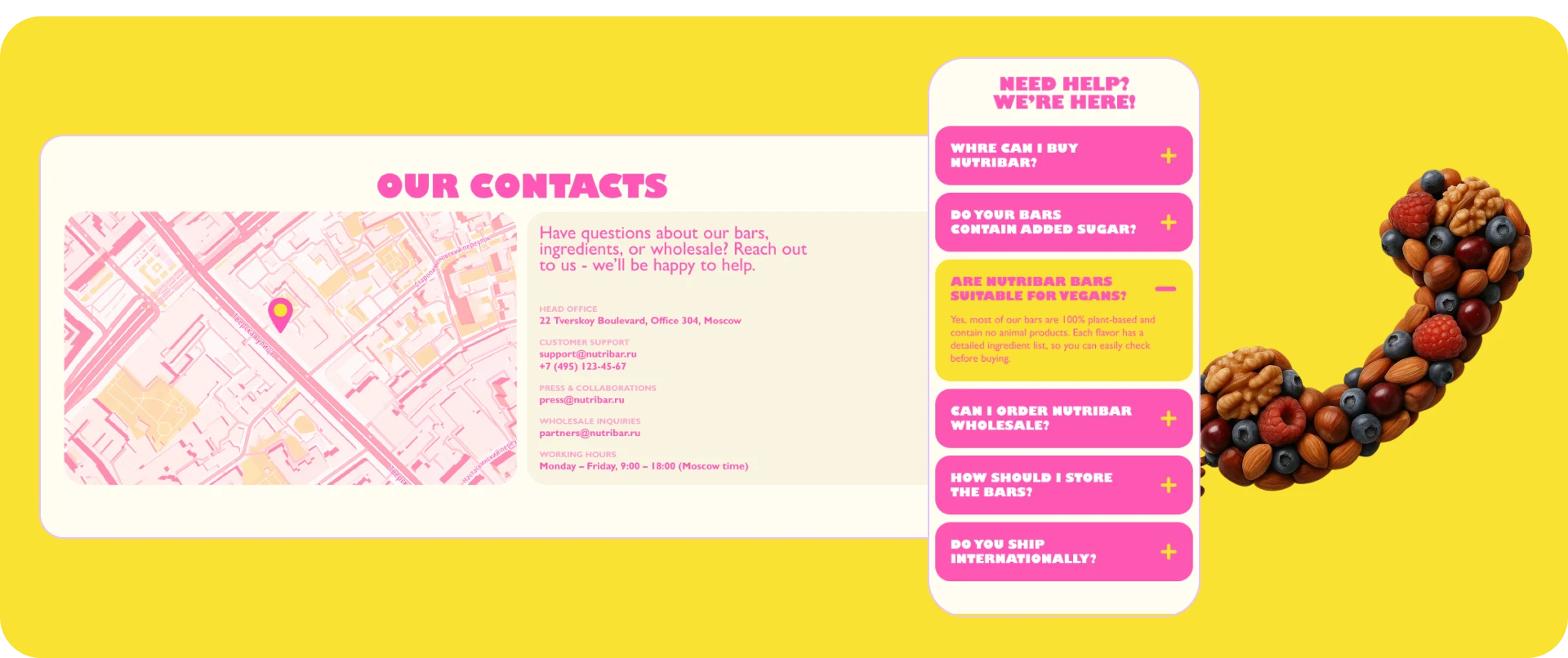 Nutribar | Корпоративный сайт — Изображение №17 — Интерфейсы на Dprofile