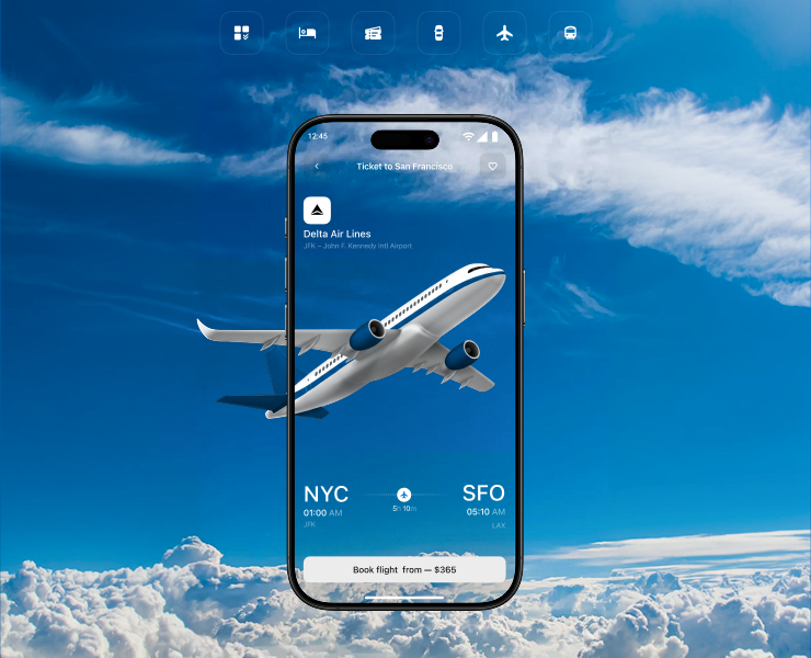 Мобильное приложение для путешествий на Dprofile