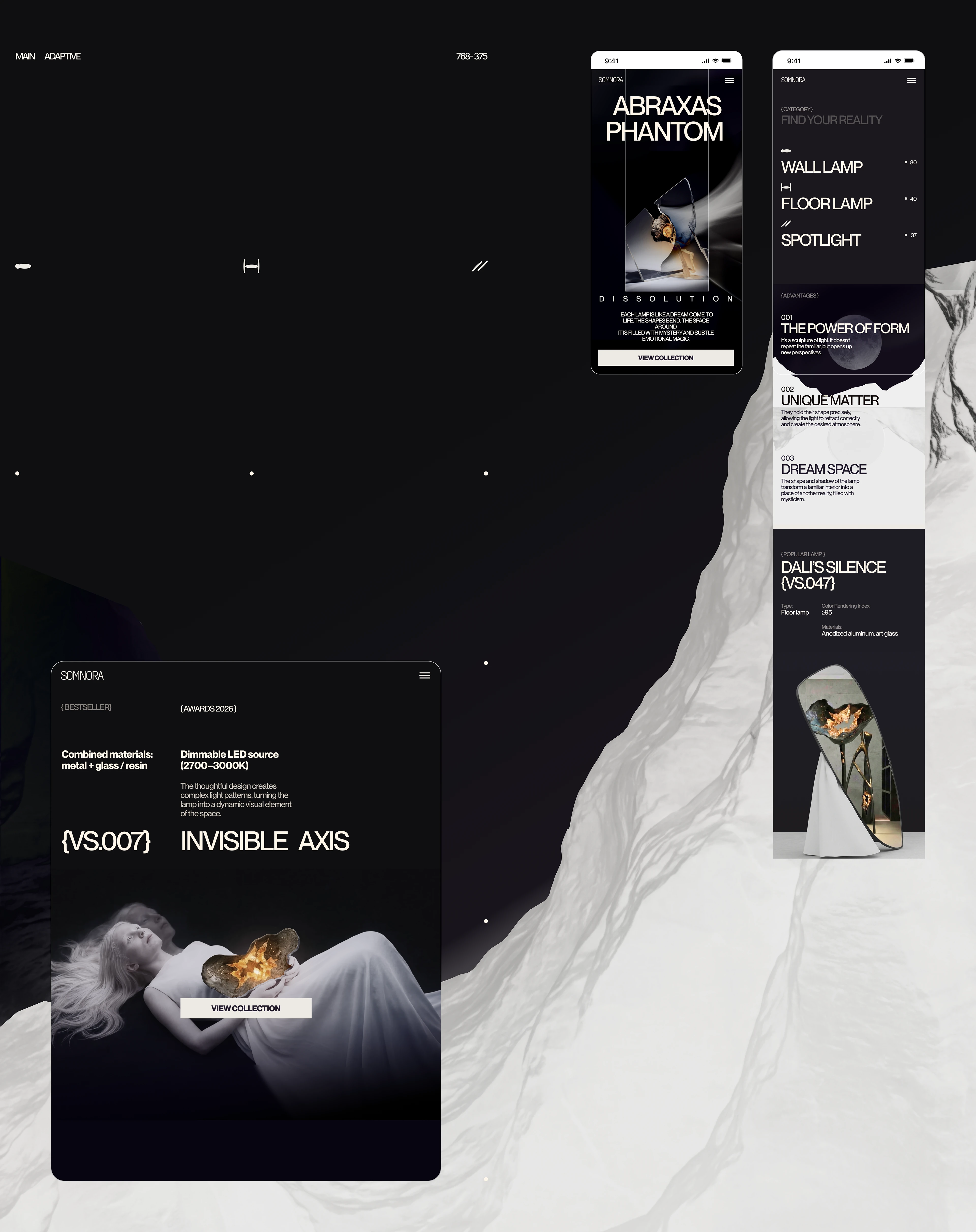 SOMNORA | UI UX DESIGN — Изображение №4 — Интерфейсы, Брендинг на Dprofile