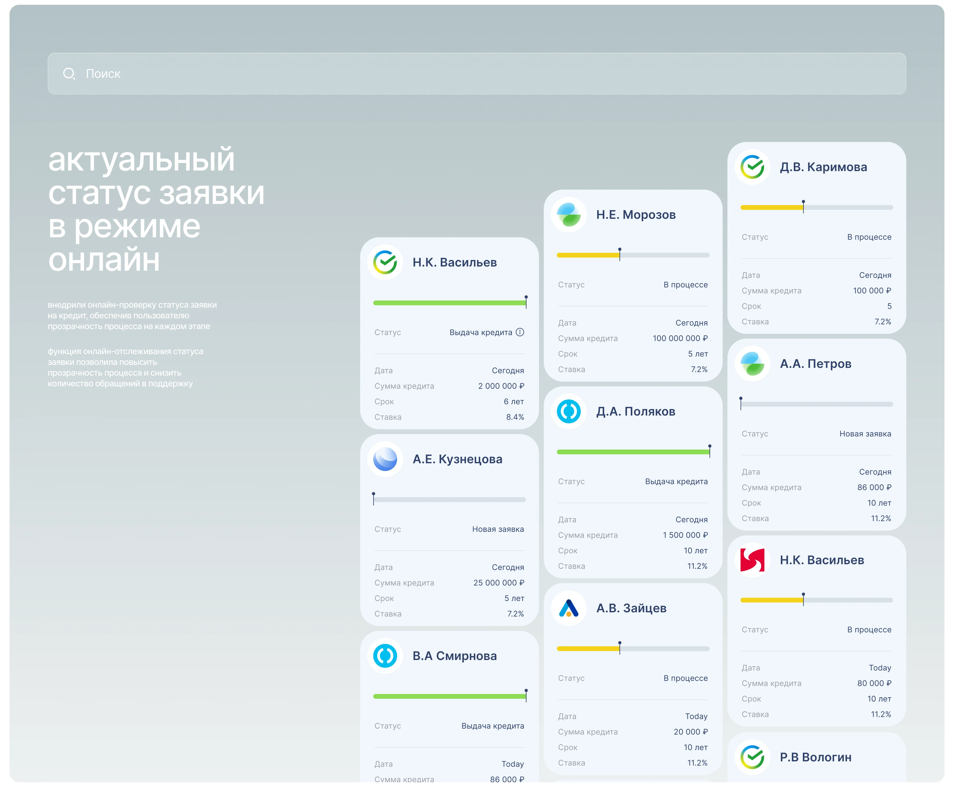 Fintech Credit Platform — Изображение №12 — Интерфейсы, Иллюстрация на Dprofile