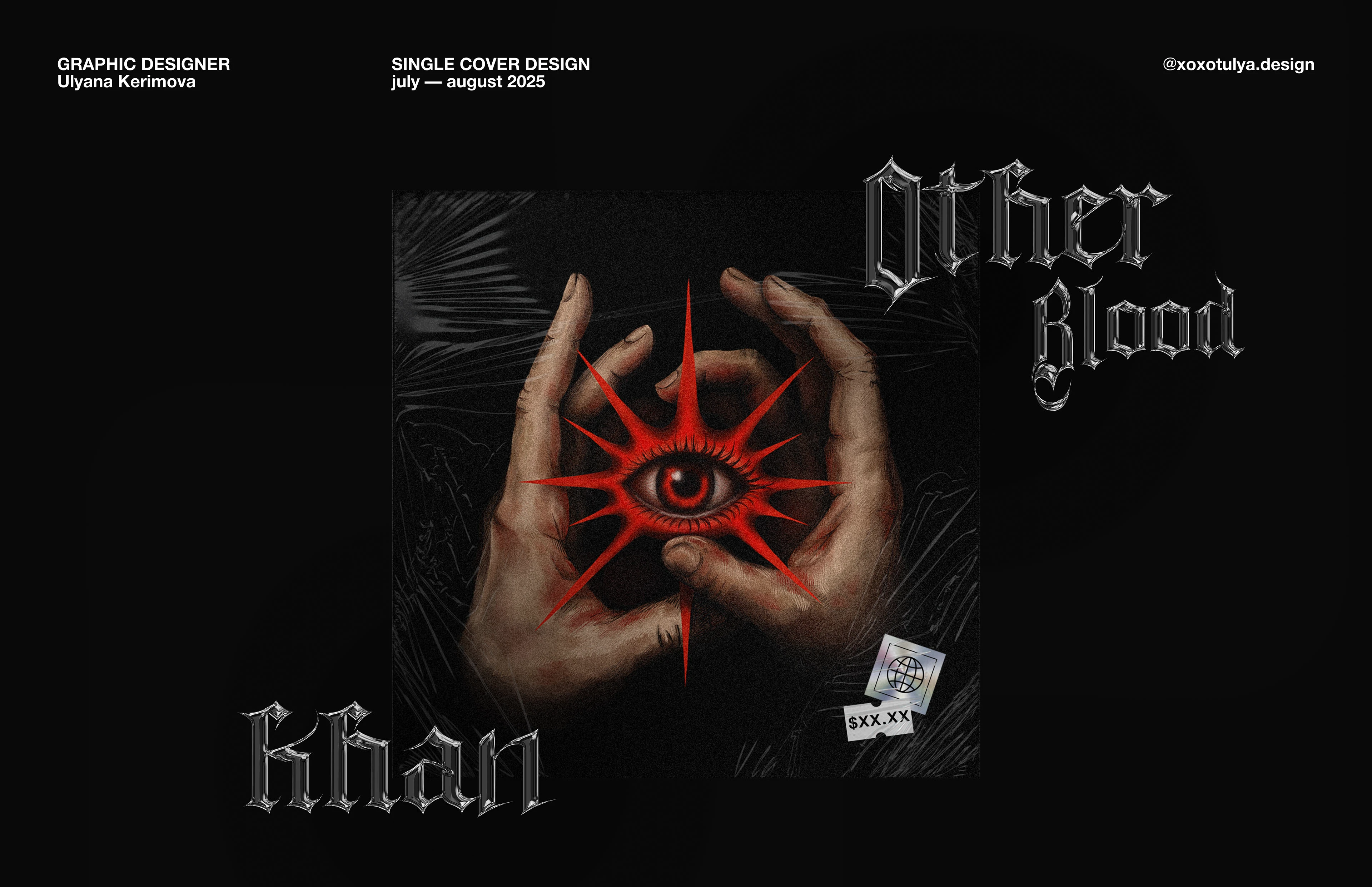 Обложка трека KHAN — OTHER BLOOD — Изображение №1 — Иллюстрация, Графика на Dprofile