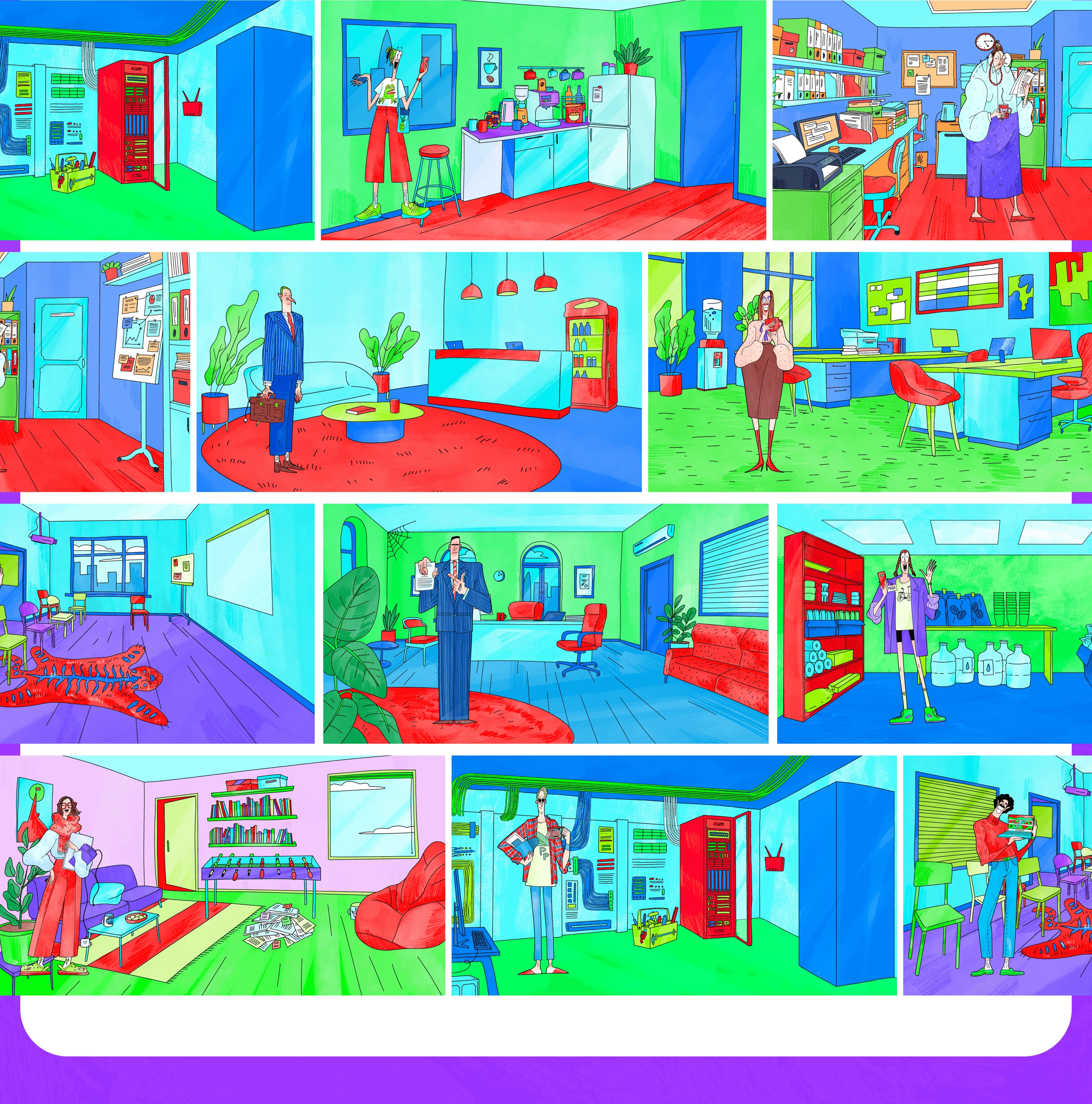 Игра Нейроофис — Изображение №6 — Интерфейсы, Иллюстрация на Dprofile