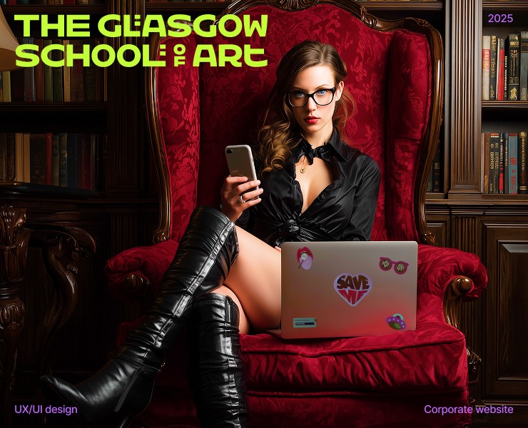 Сайт для школы искусств «The Glasgow School Of Art» на Dprofile