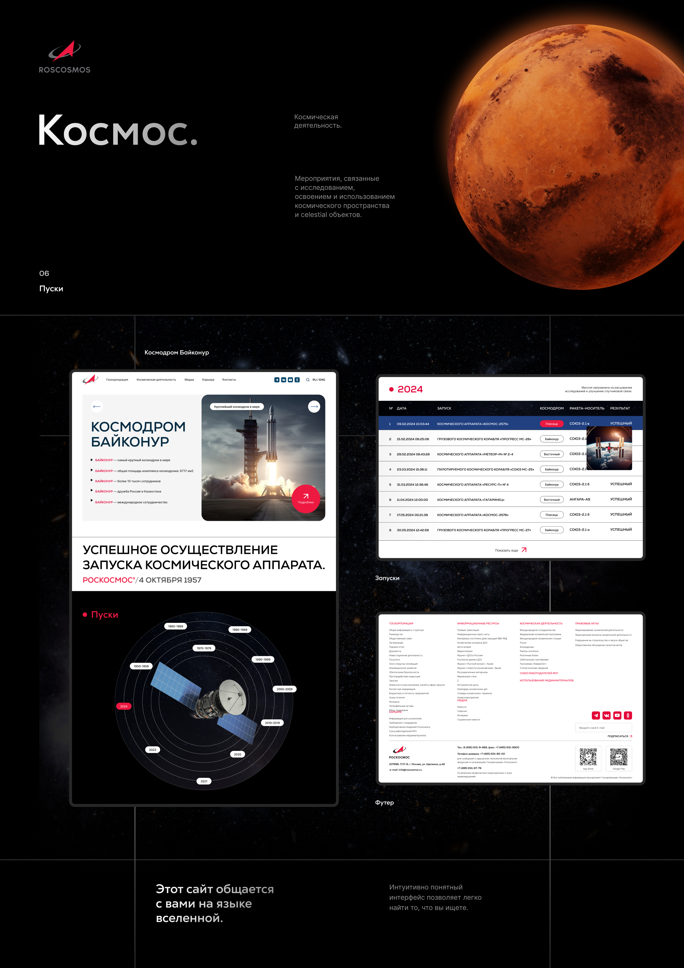 Редизайн цифровой платформы Роскосмоса — Изображение №5 — Интерфейсы на Dprofile