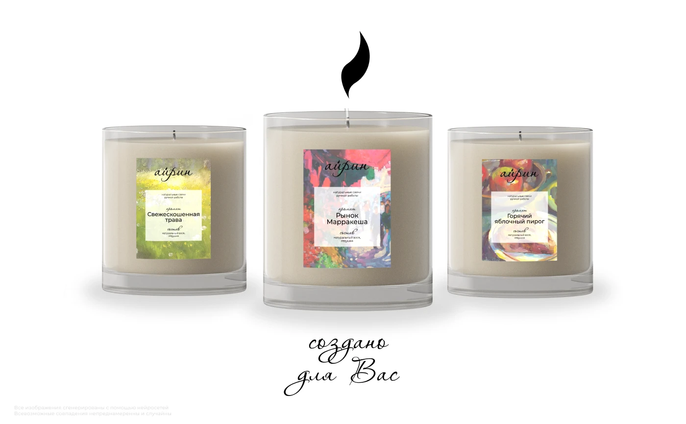 Айрин / айдентика для бренда свечей — Изображение №8 — Брендинг на Dprofile