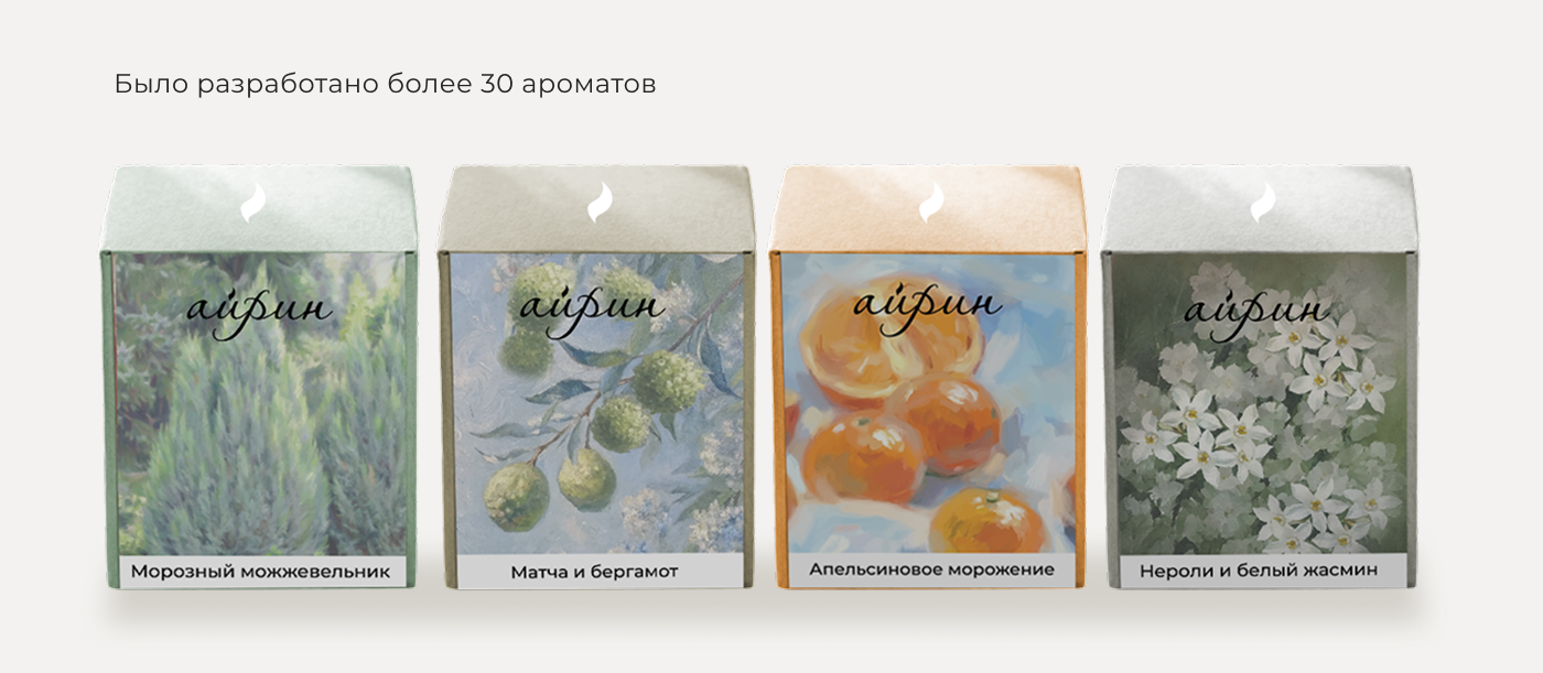 Айрин / айдентика для бренда свечей — Изображение №7 — Брендинг на Dprofile