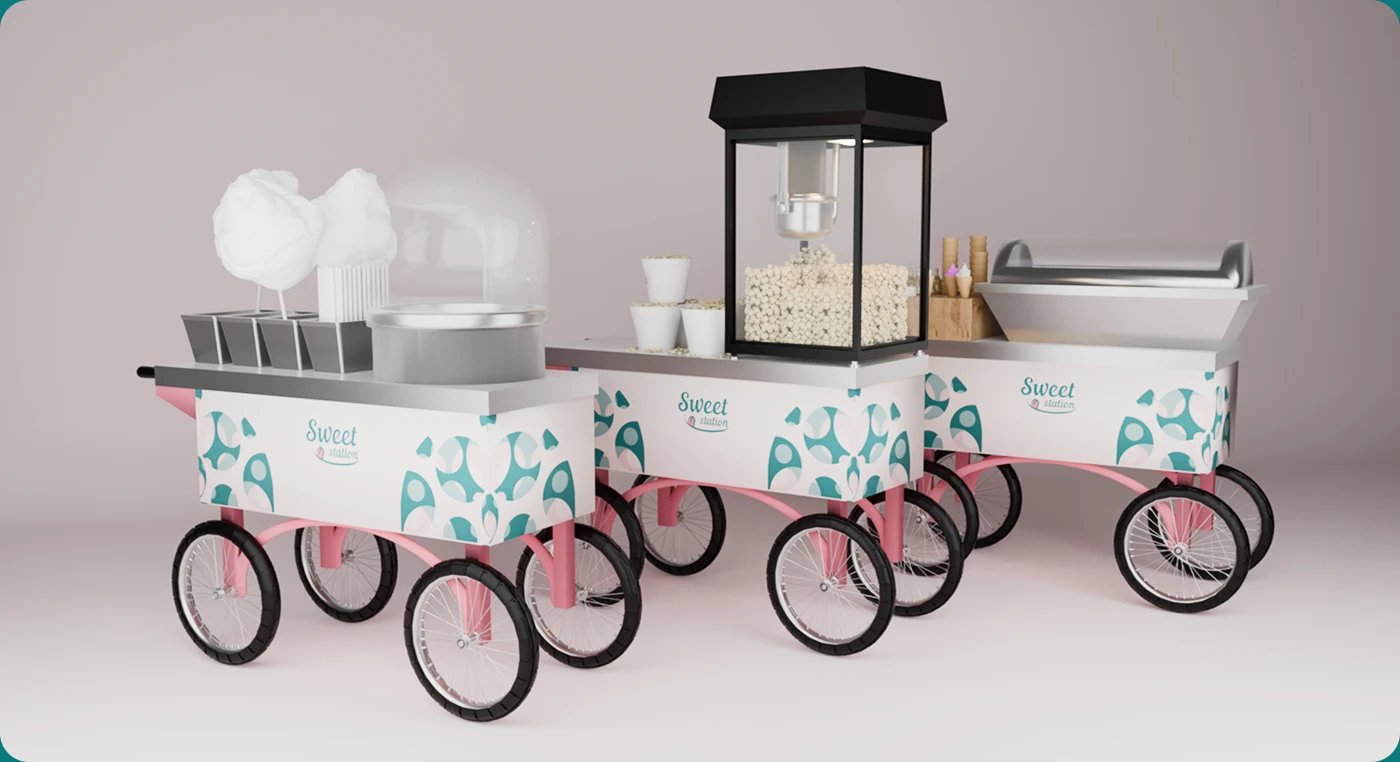 Sweet Station / бренд гастростанций на мероприятия — Изображение №7 — Брендинг, Графика на Dprofile