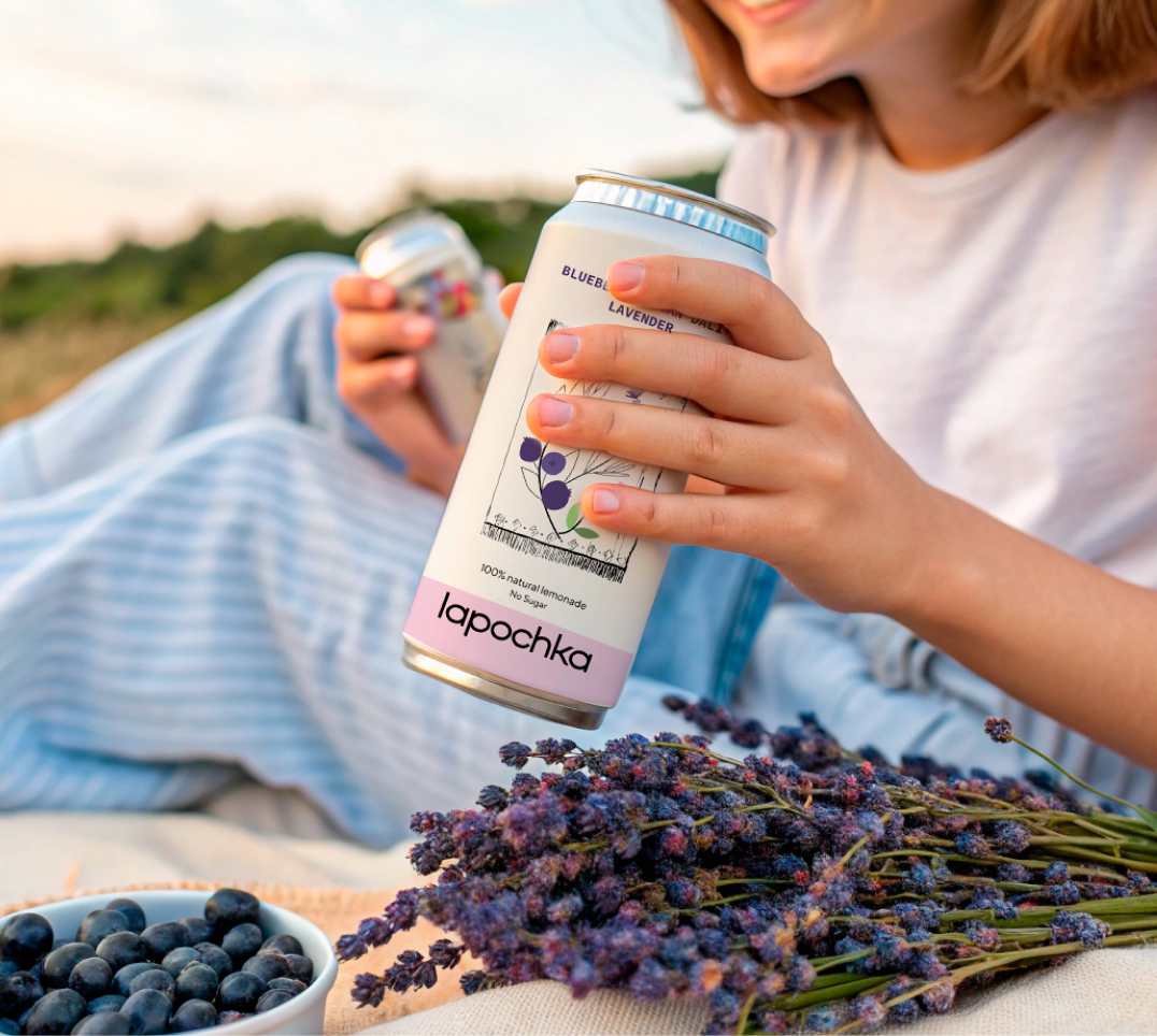 Lapochka × Endy концепт для упаковки лимонада — Изображение №8 — Брендинг, Иллюстрация на Dprofile