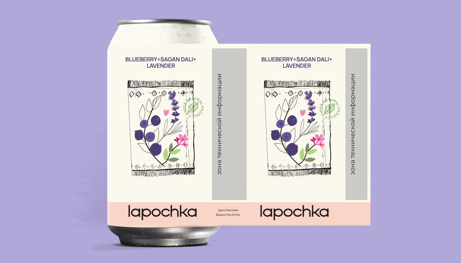 Lapochka × Endy концепт для упаковки лимонада — Изображение №3 — Брендинг, Иллюстрация на Dprofile