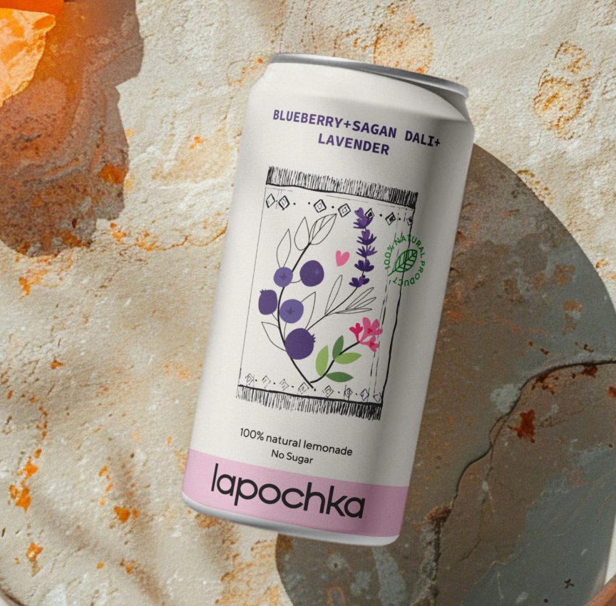 Lapochka × Endy концепт для упаковки лимонада — Изображение №6 — Брендинг, Иллюстрация на Dprofile