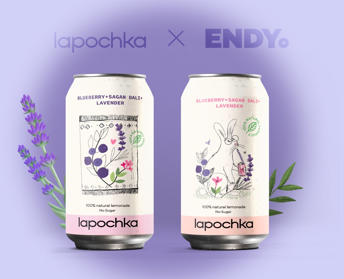 Lapochka × Endy концепт для упаковки лимонада на Dprofile