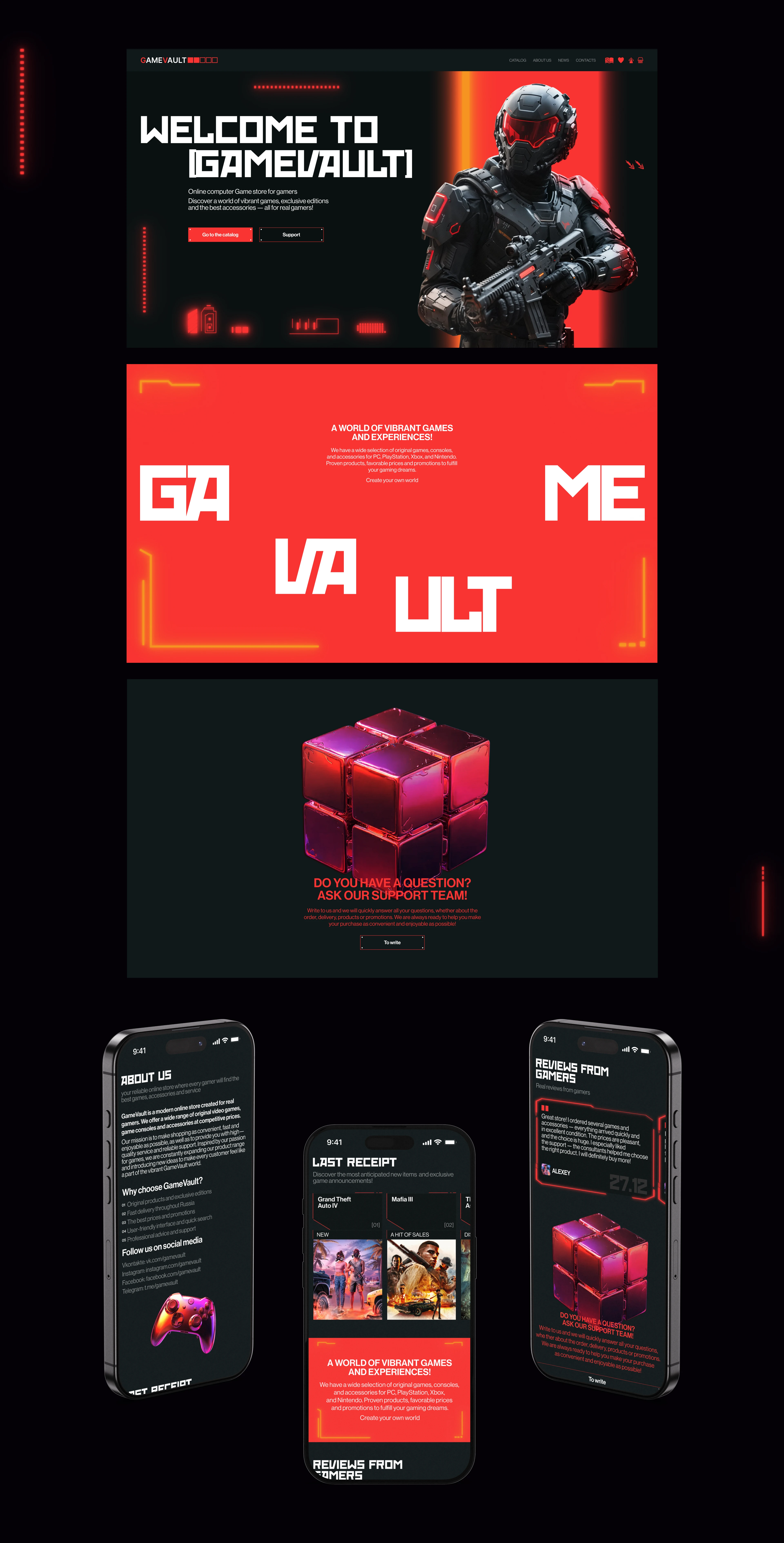 GameVault — Изображение №3 — Интерфейсы на Dprofile