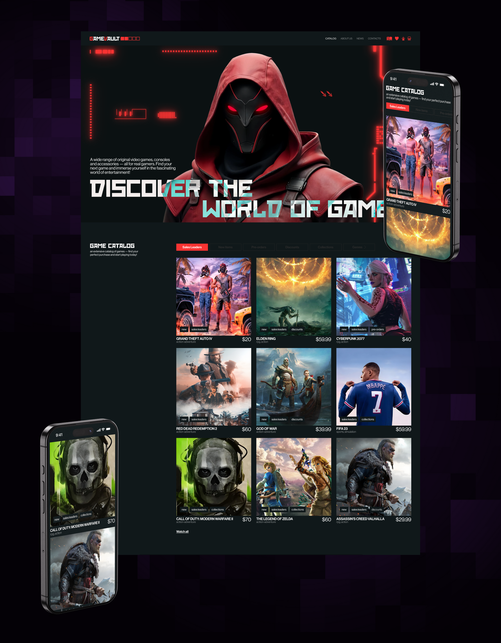 GameVault — Изображение №5 — Интерфейсы на Dprofile