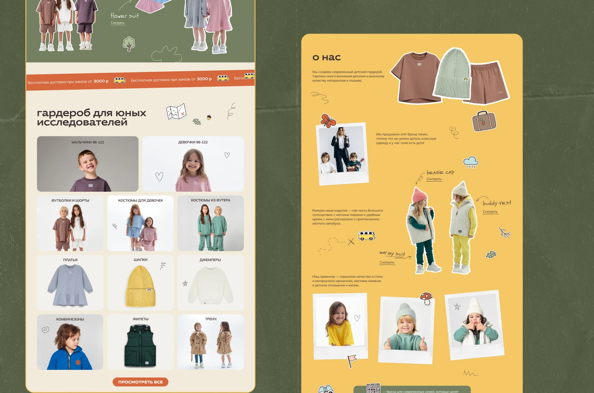 Интернет-магазин детской одежды | Online store design — Изображение №9 — Интерфейсы, Графика на Dprofile