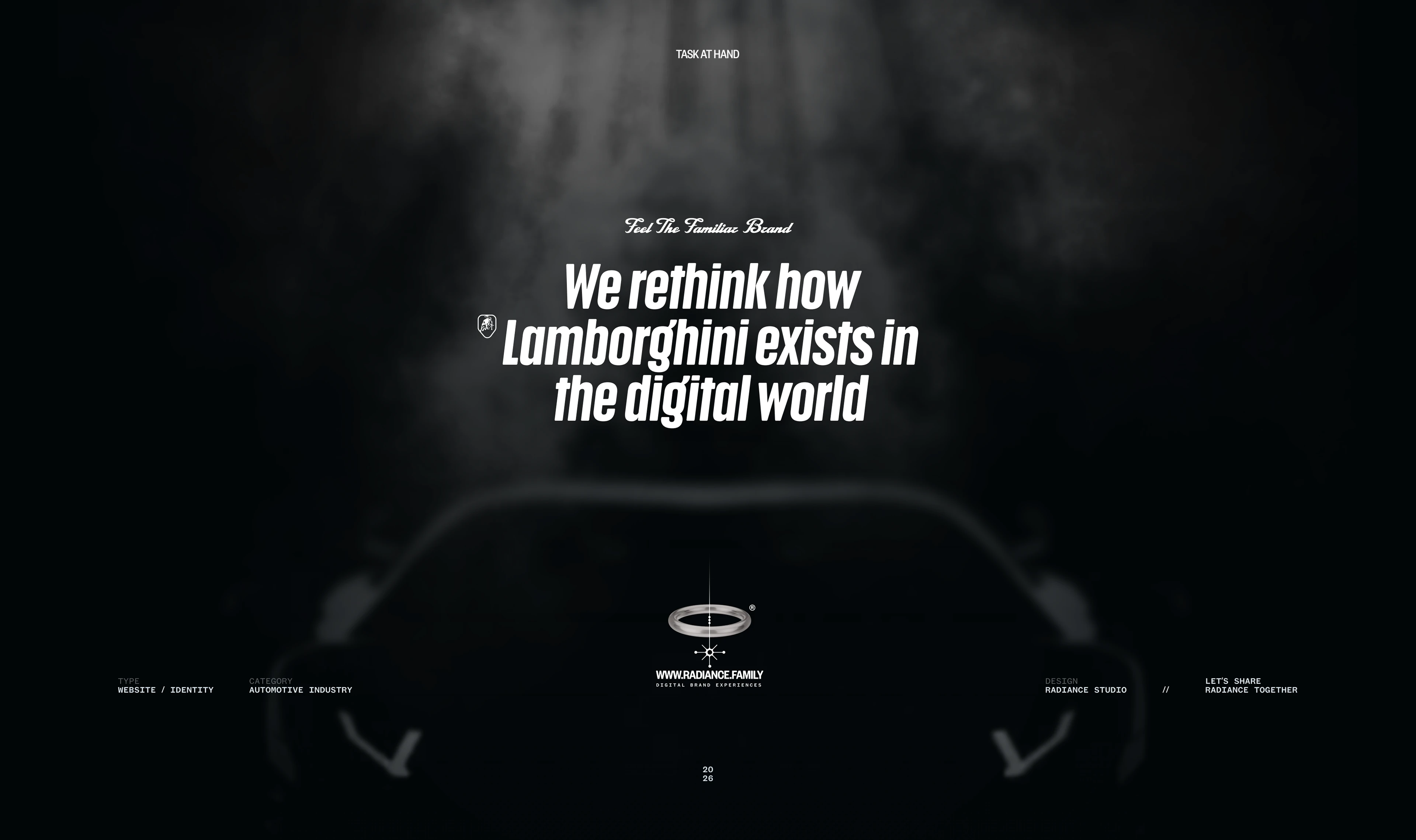 Lamborghini // Digital Experience Concept — Изображение №1 — Интерфейсы, Брендинг на Dprofile