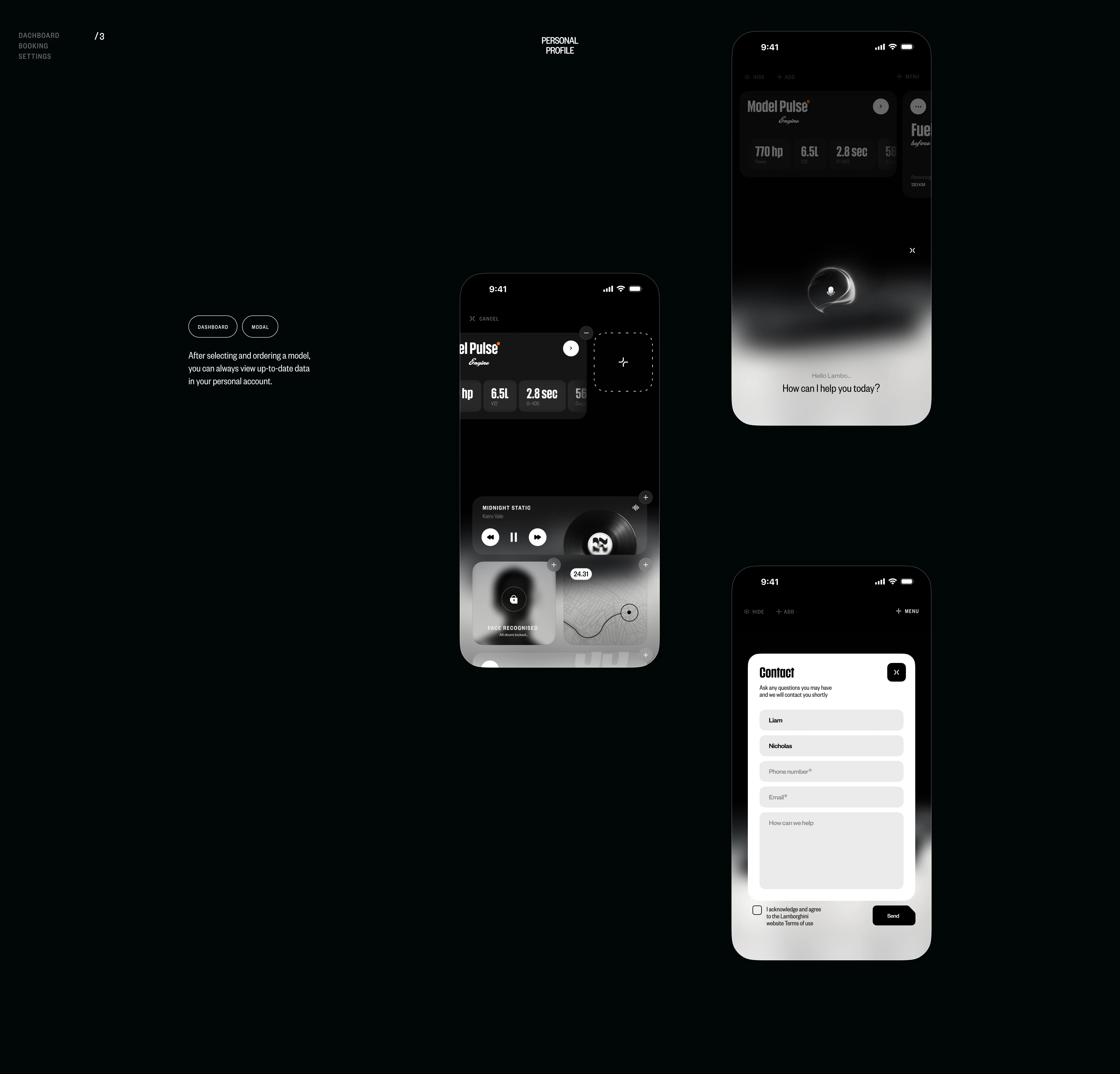 Lamborghini // Digital Experience Concept — Изображение №11 — Интерфейсы, Брендинг на Dprofile