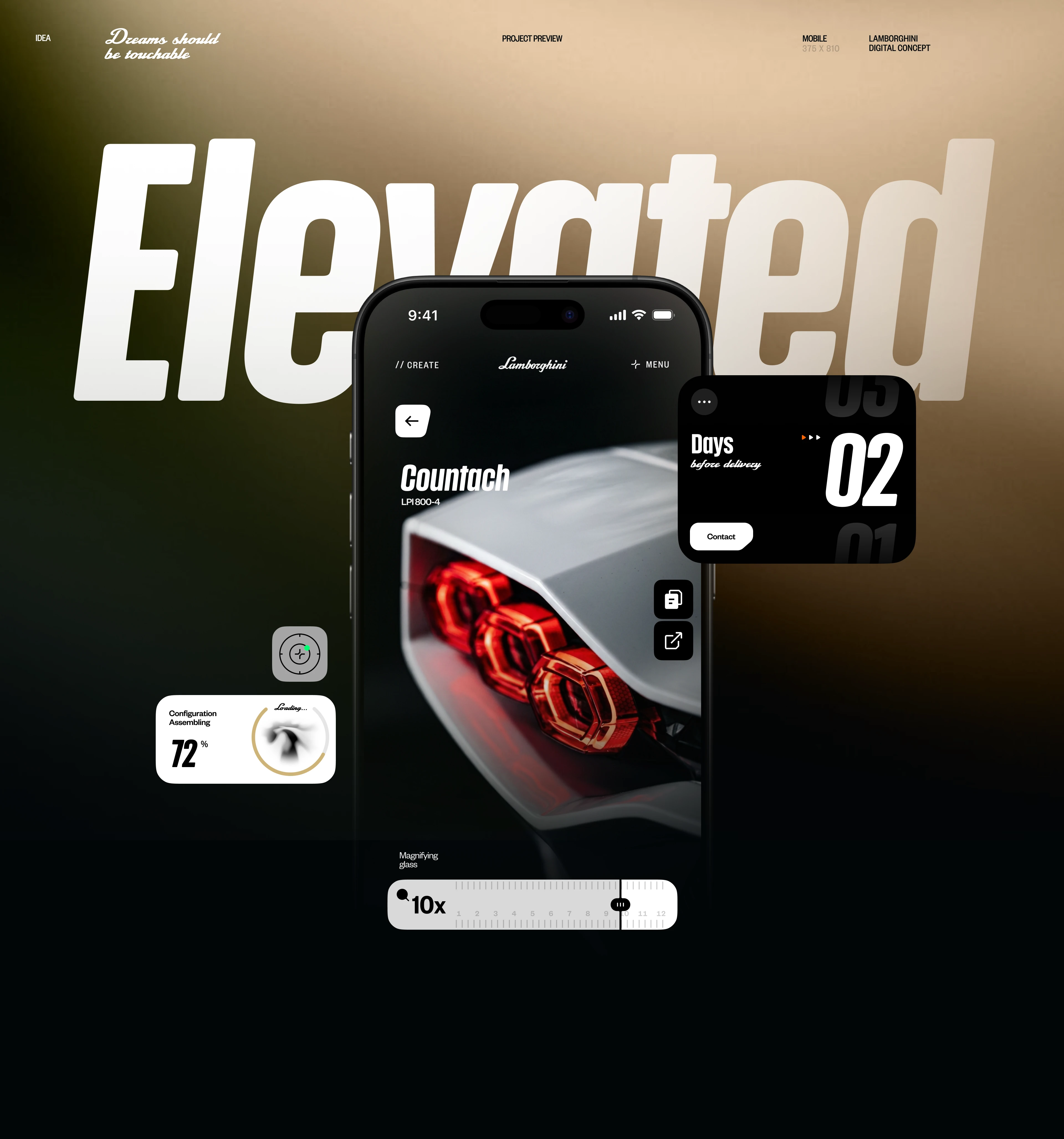 Lamborghini // Digital Experience Concept — Изображение №10 — Интерфейсы, Брендинг на Dprofile