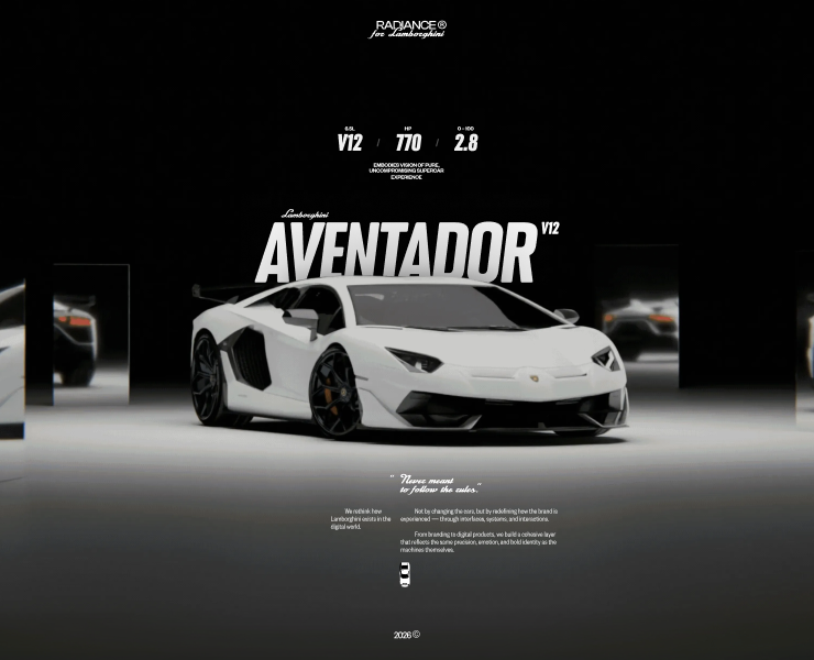 Lamborghini // Digital Experience Concept на Dprofile