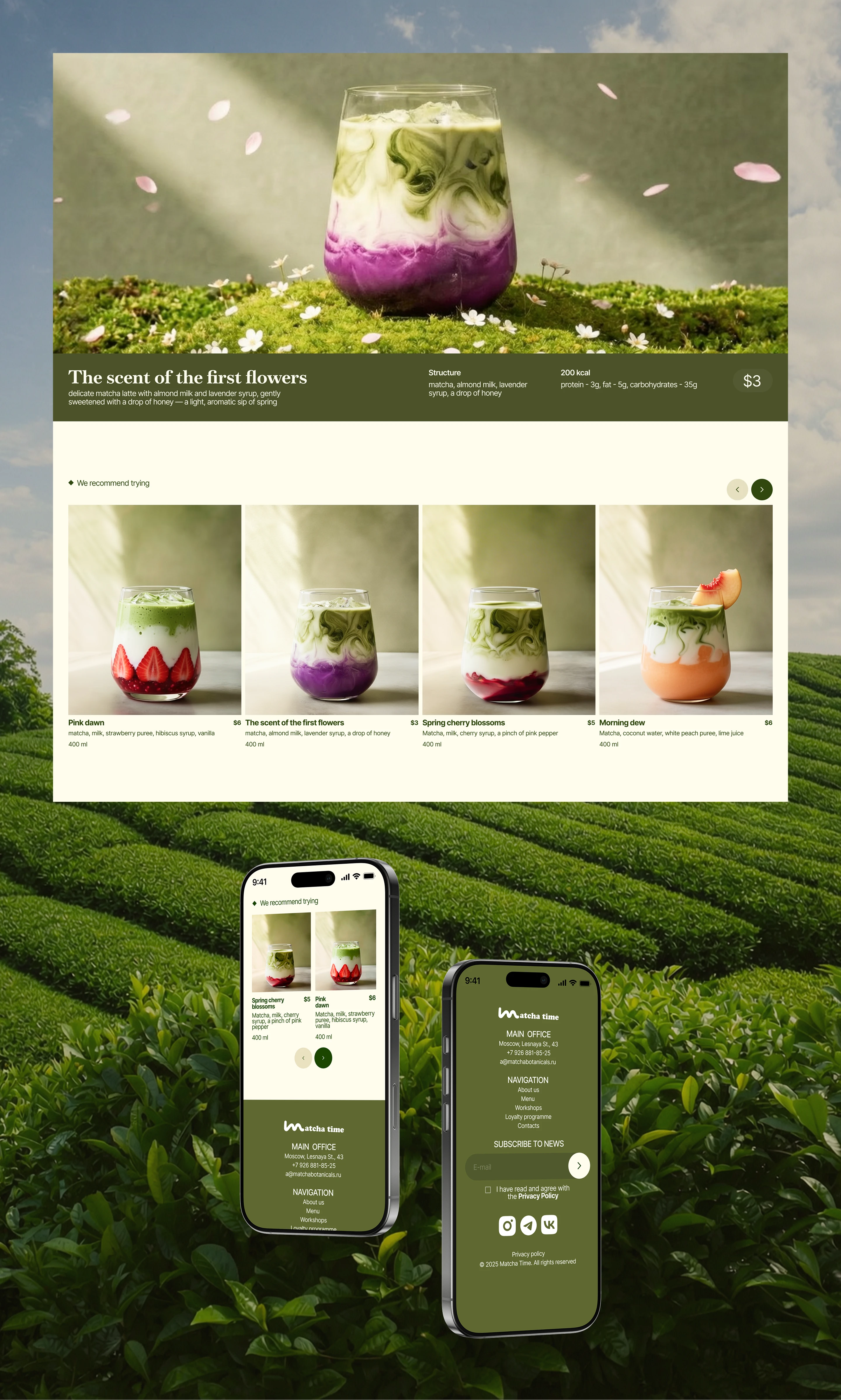 Matcha Time — Beyond the Drink — Изображение №8 — Интерфейсы, Нейро на Dprofile
