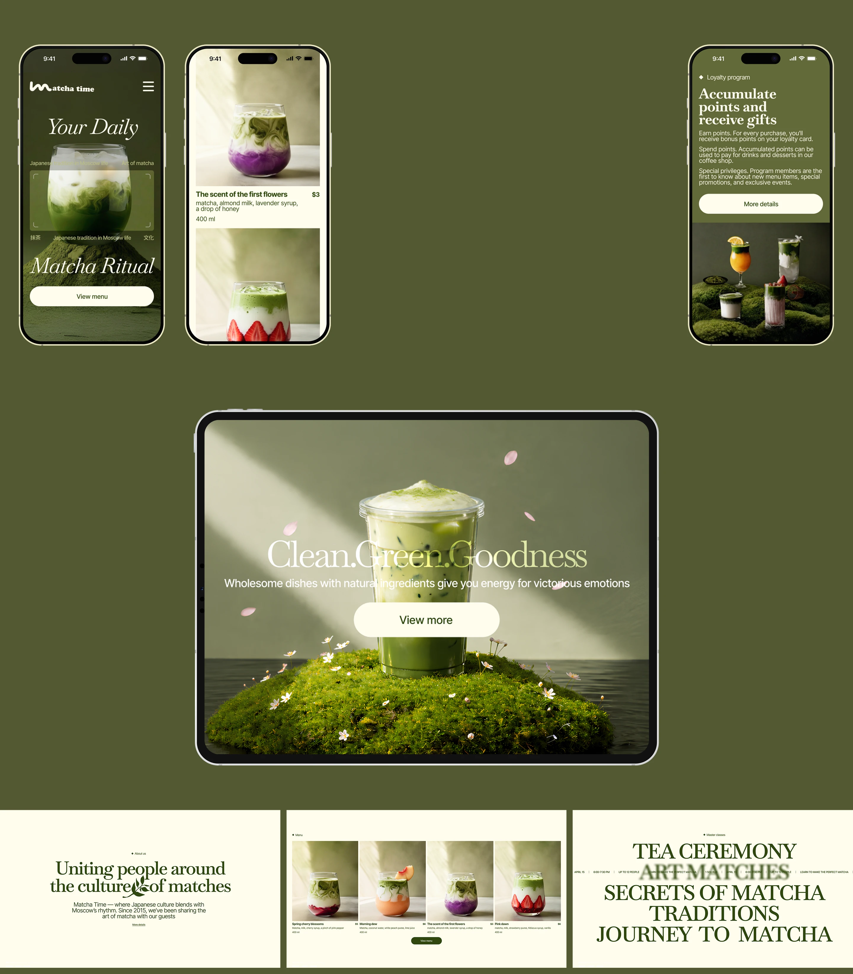 Matcha Time — Beyond the Drink — Изображение №3 — Интерфейсы, Нейро на Dprofile