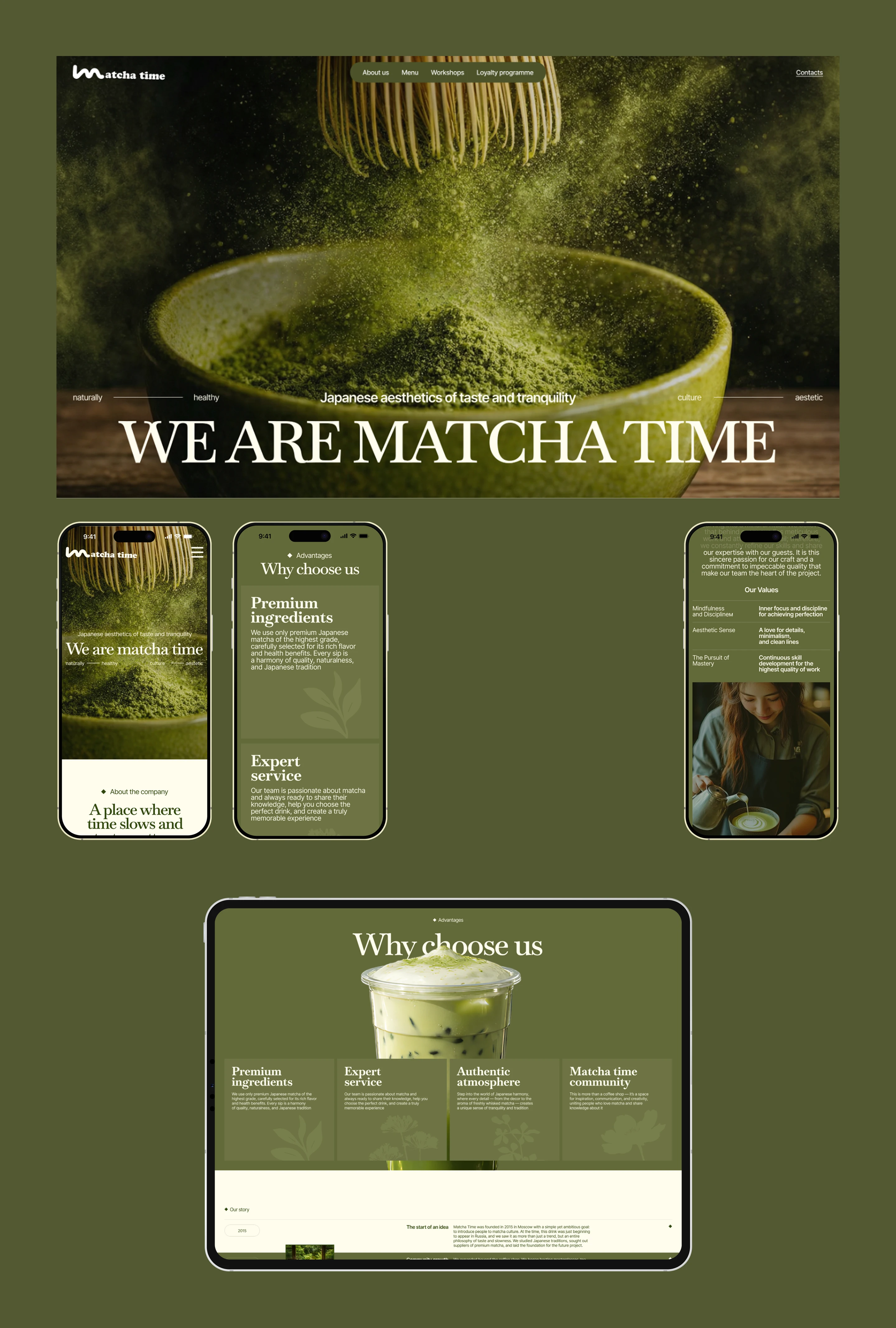 Matcha Time — Beyond the Drink — Изображение №9 — Интерфейсы, Нейро на Dprofile