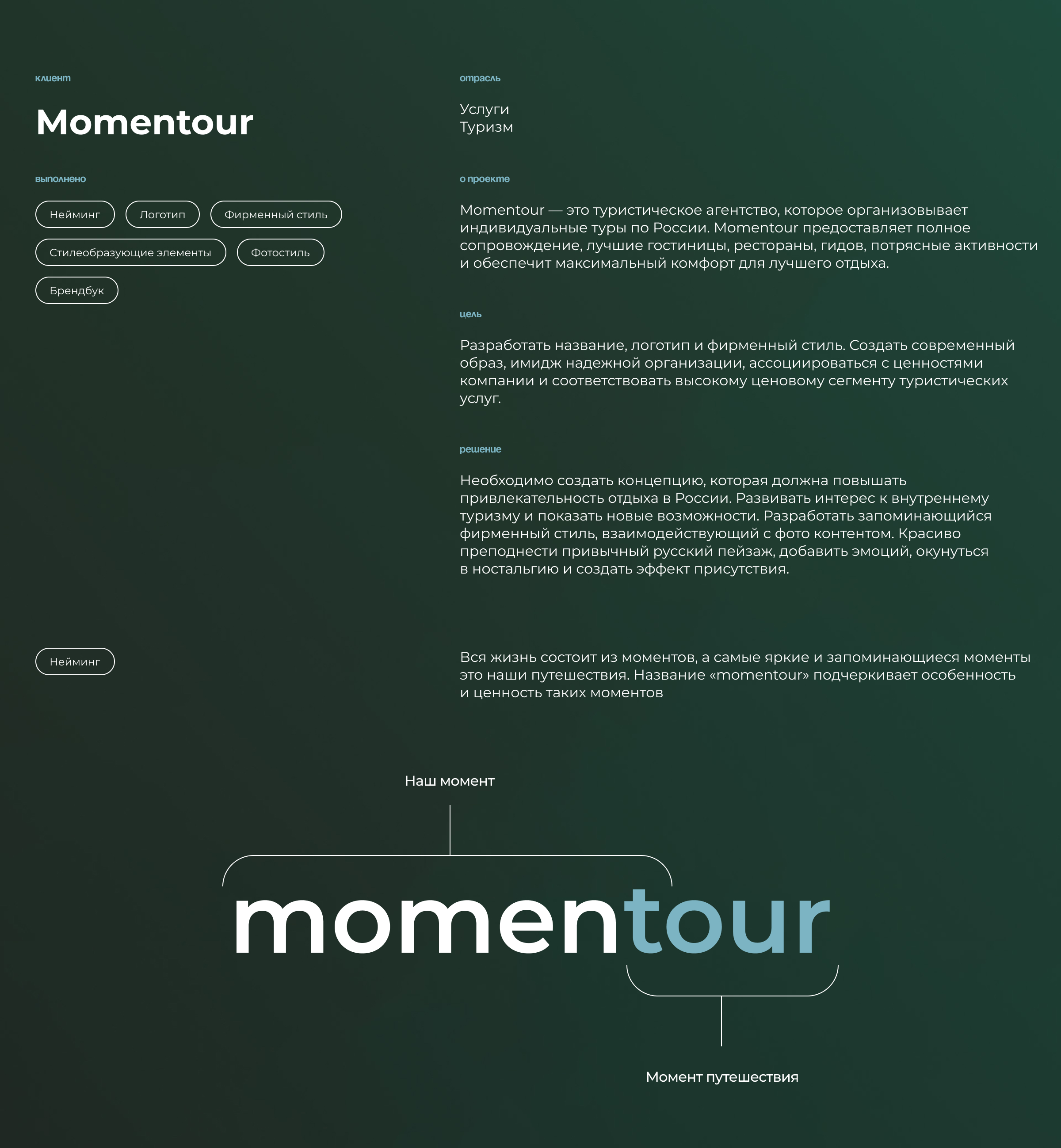 Momentour | Брендинг турагентства — Изображение №3 — Брендинг на Dprofile