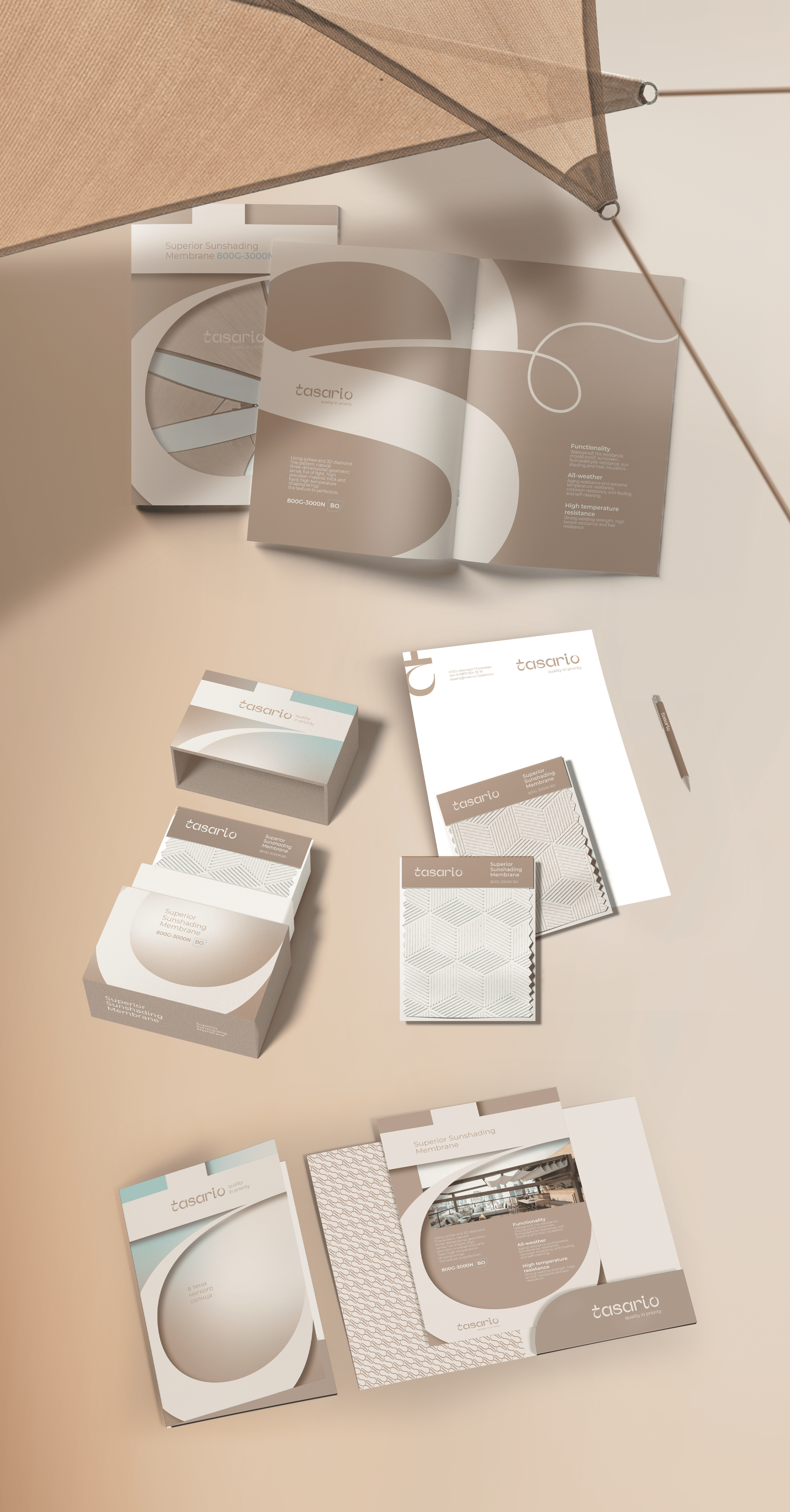 Tasario | Брендинг компании по производству тех. текстиля — Изображение №8 — Брендинг на Dprofile