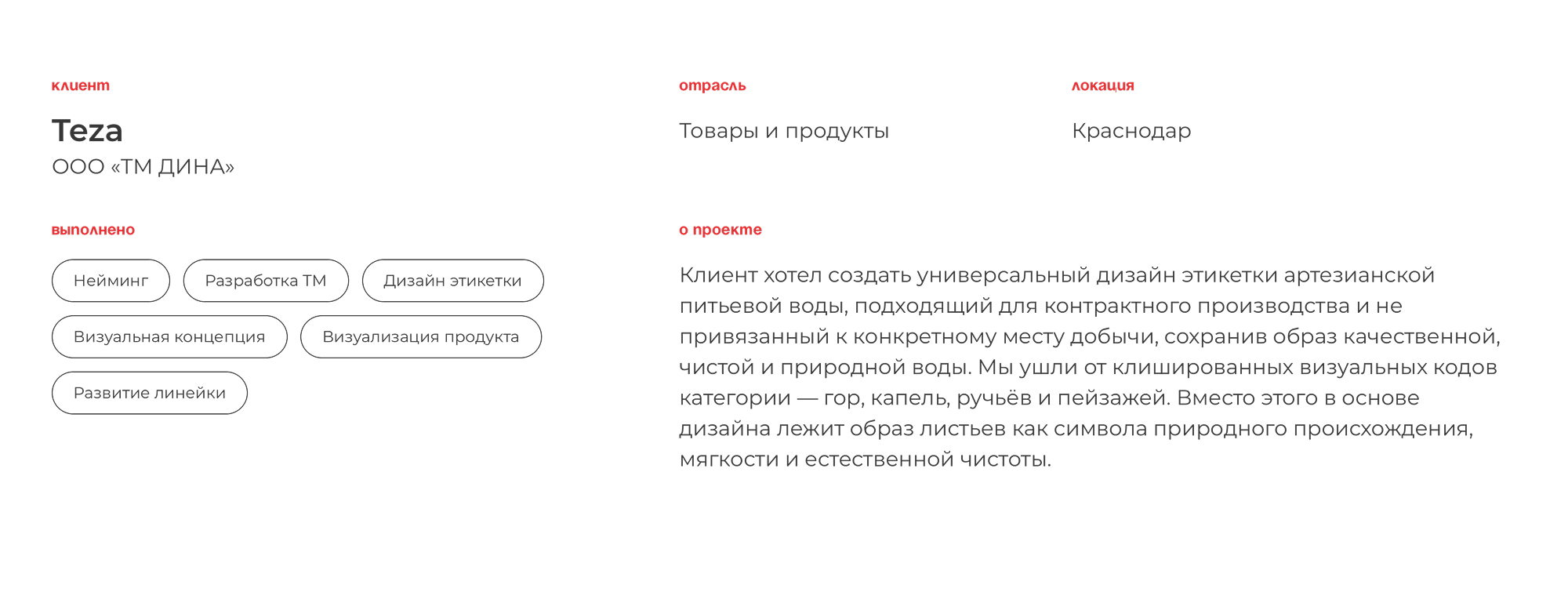 Teza | Дизайн упаковки питьевой воды — Изображение №1 — Брендинг на Dprofile