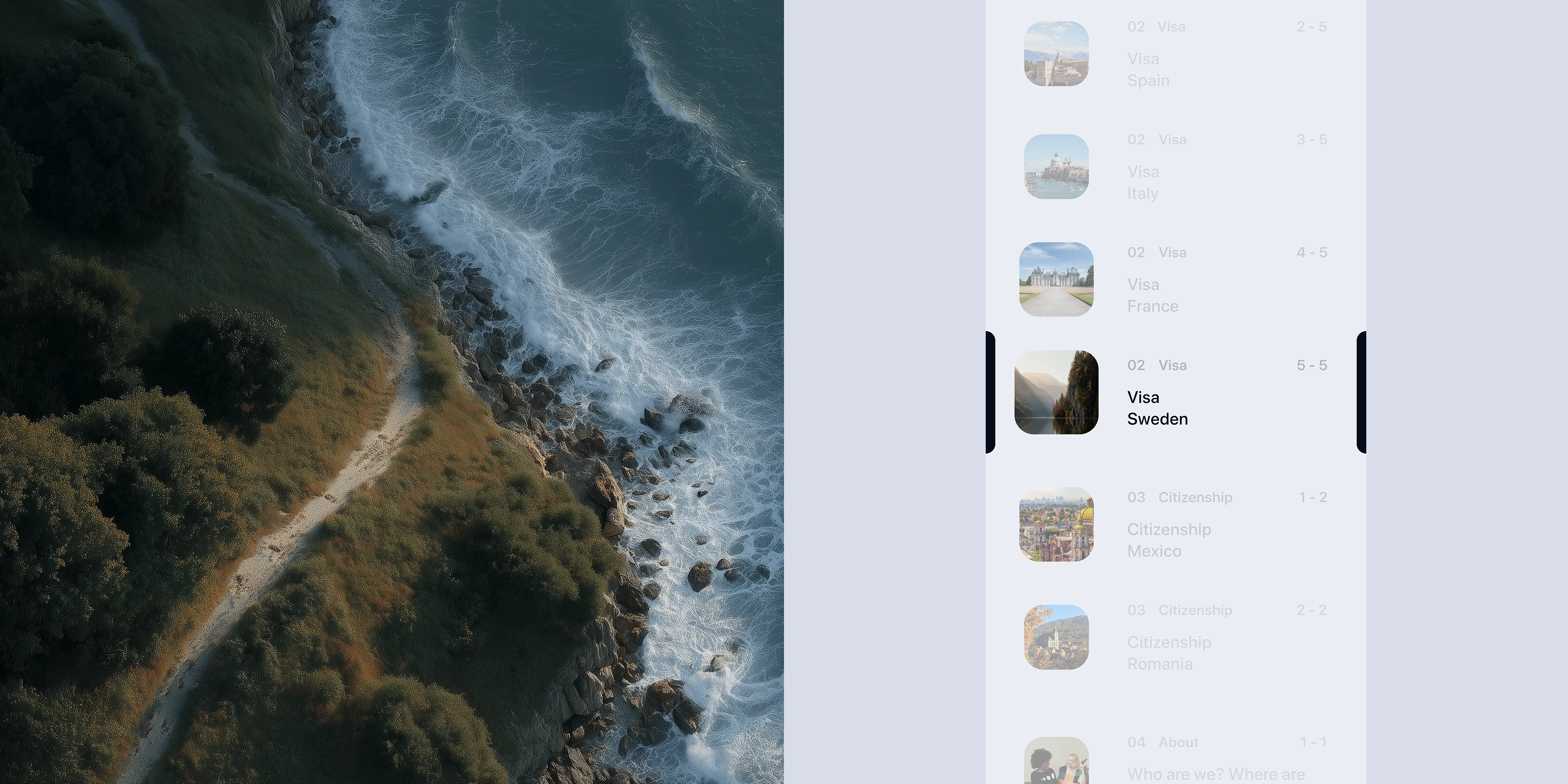 AC Visa Center | Bento+ — Изображение №6 — Интерфейсы, Анимация на Dprofile