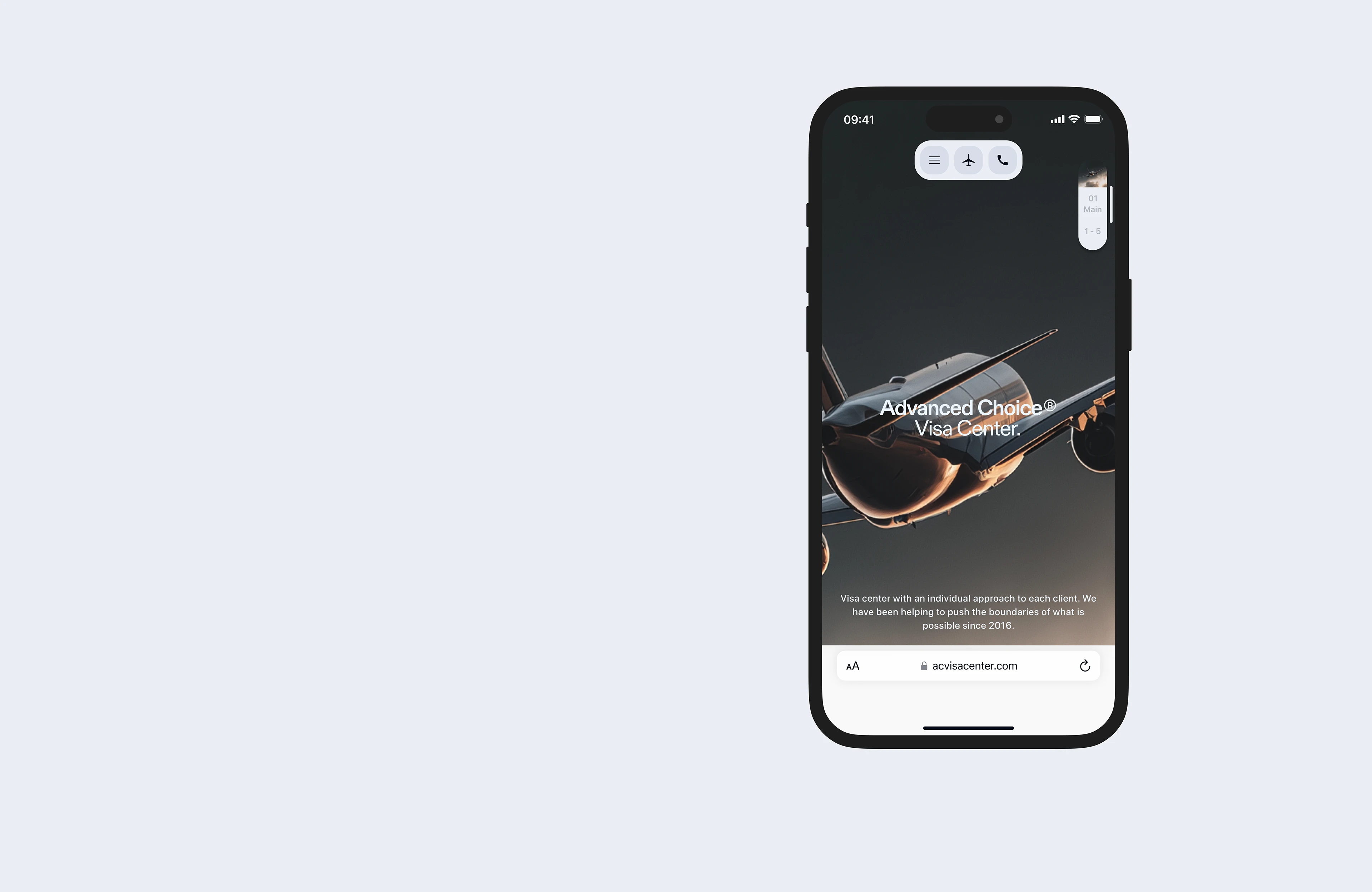 AC Visa Center | Bento+ — Изображение №3 — Интерфейсы, Анимация на Dprofile