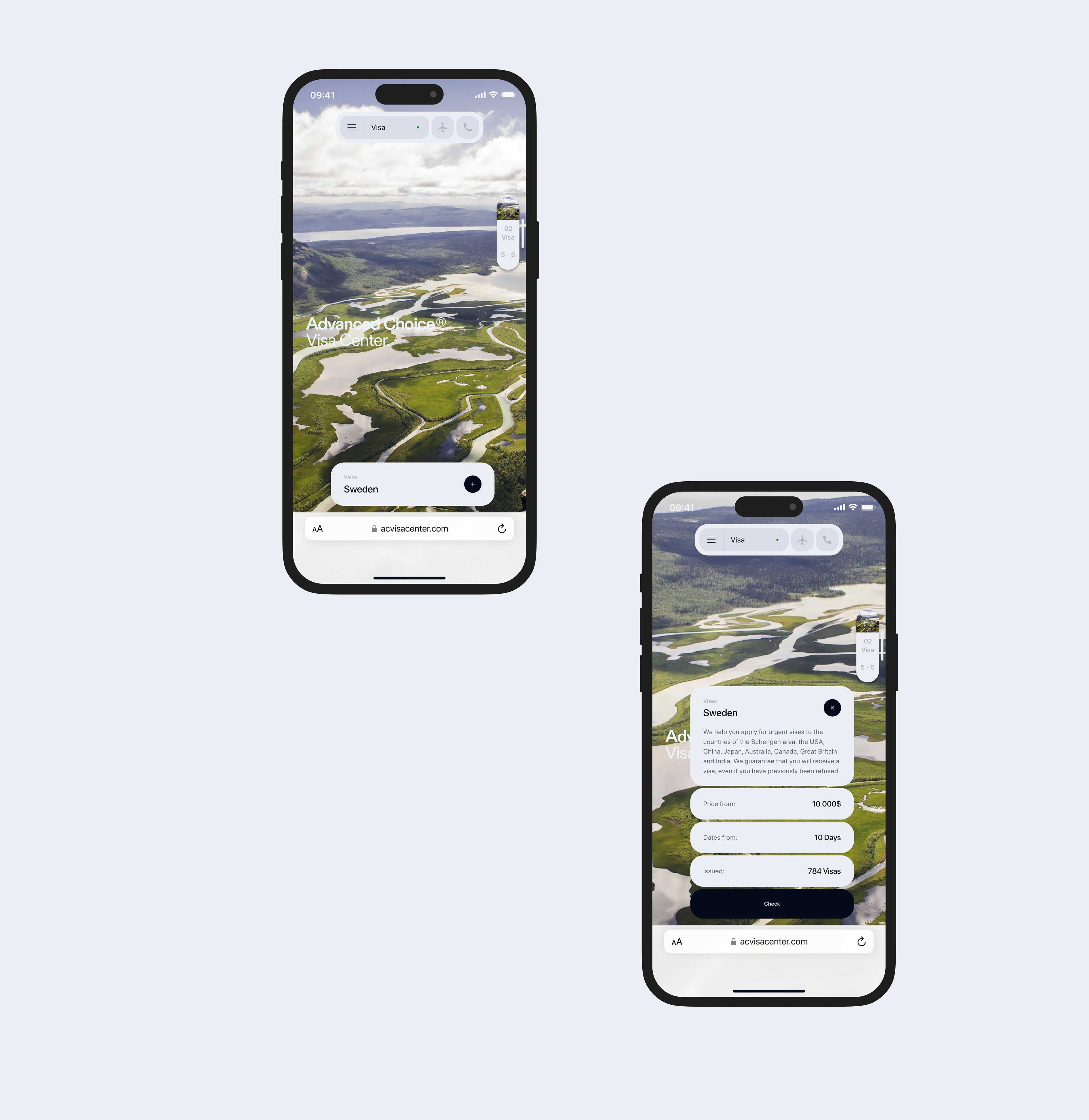 AC Visa Center | Bento+ — Изображение №5 — Интерфейсы, Анимация на Dprofile