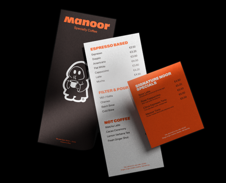 Manoor Coffee — Брендинг, Иллюстрация на Dprofile