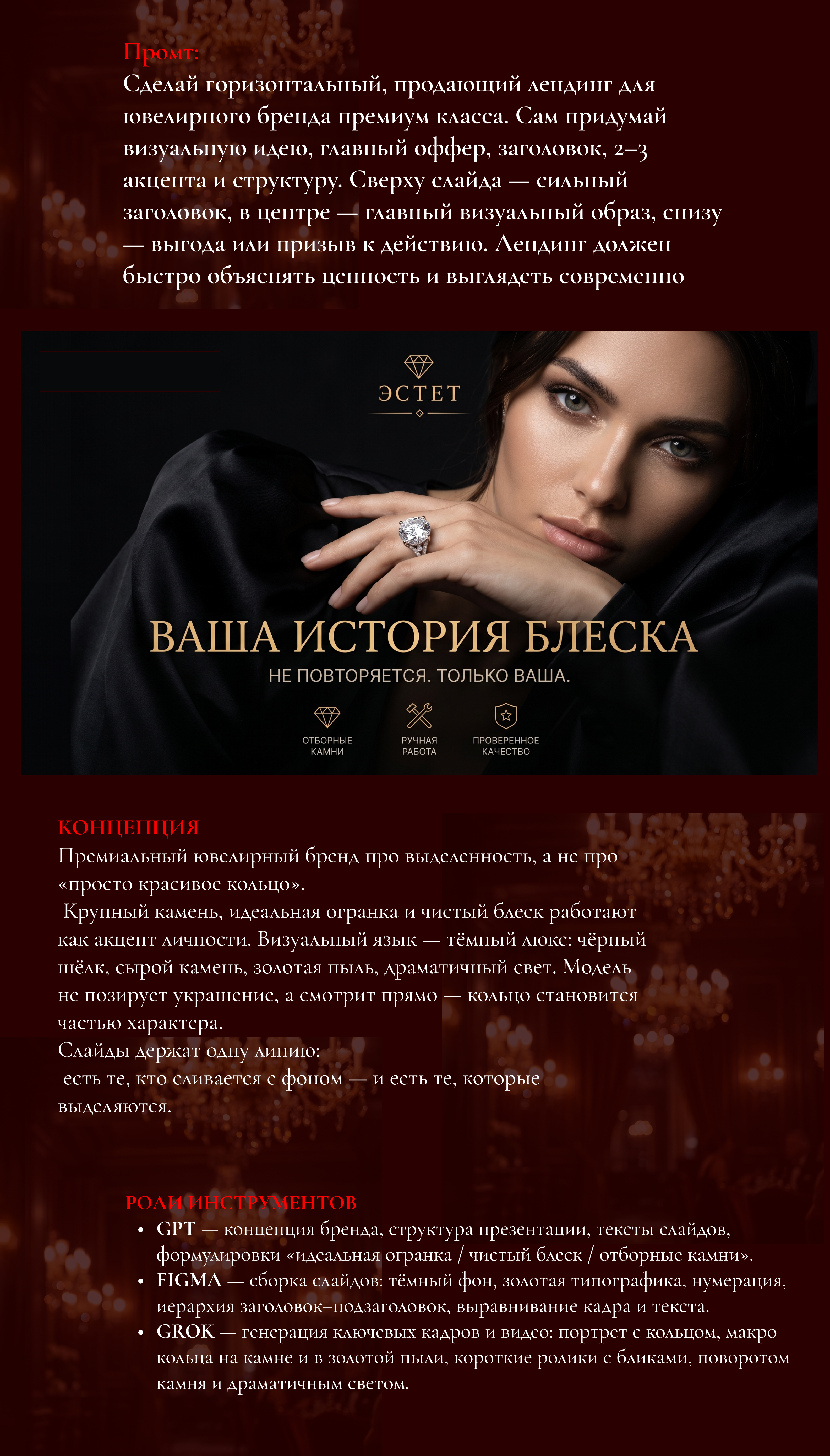 Ювелирный бренд — Изображение №2 — Брендинг, Нейро на Dprofile