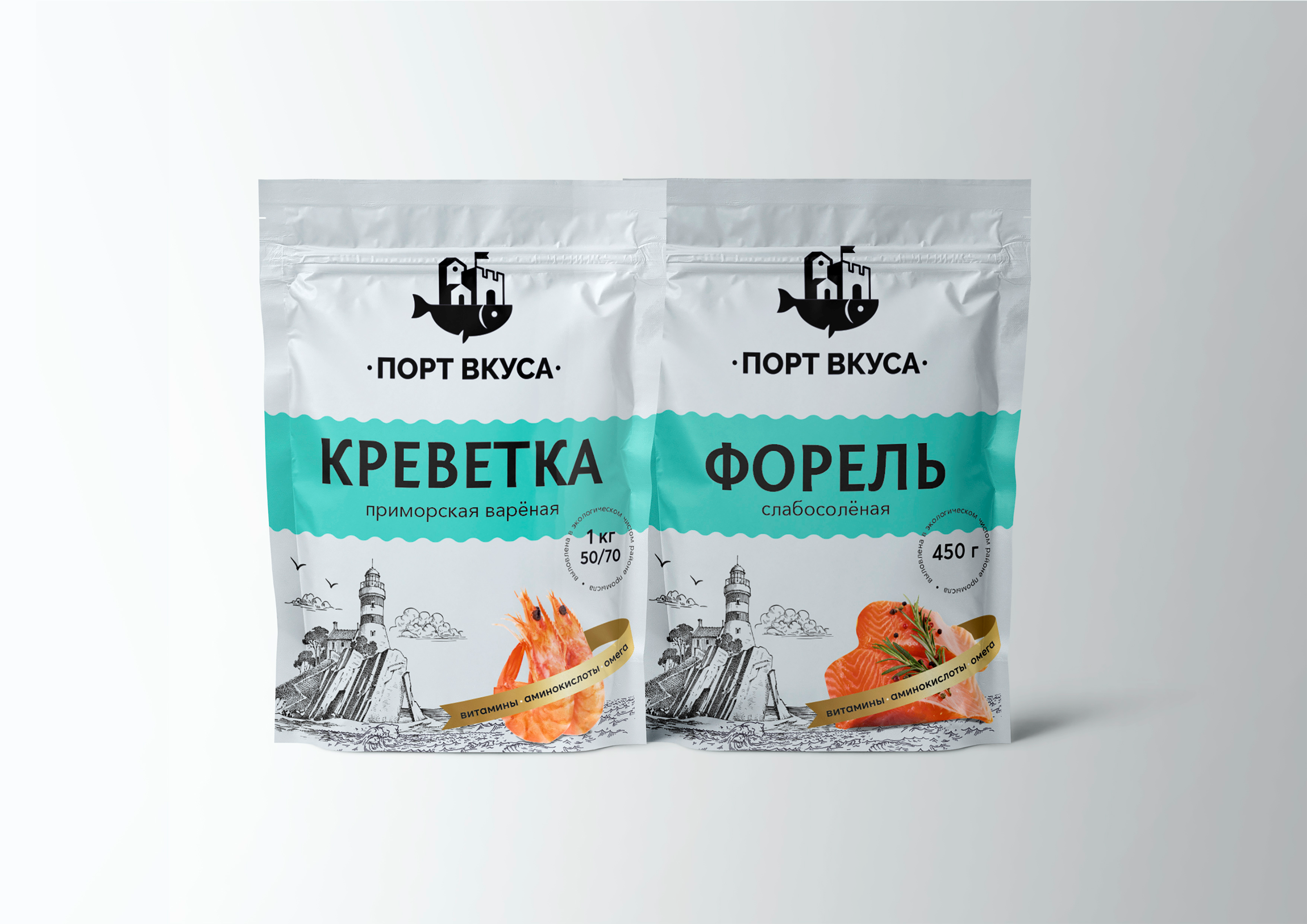 Бренд "Порт вкуса" (морепродукты и рыба) — Изображение №5 — Брендинг на Dprofile